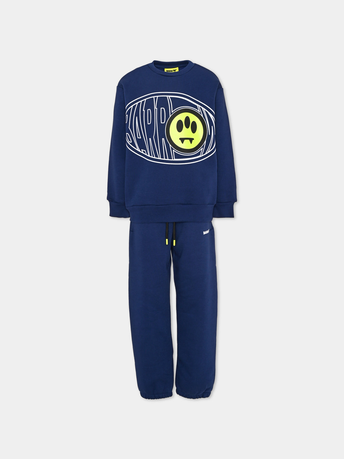 Completo sportivo lungo blu con stampa per bambini,Barrow,F6BKJUKM002 130
