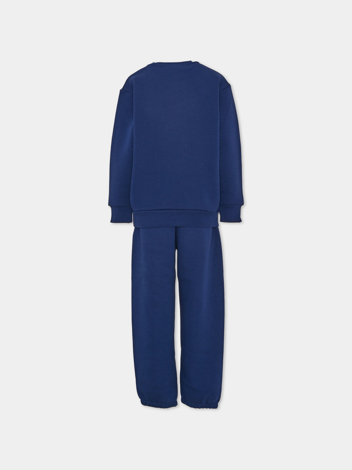Completo sportivo lungo blu con logo per bambini,Barrow,F6BKJUKM003 130
