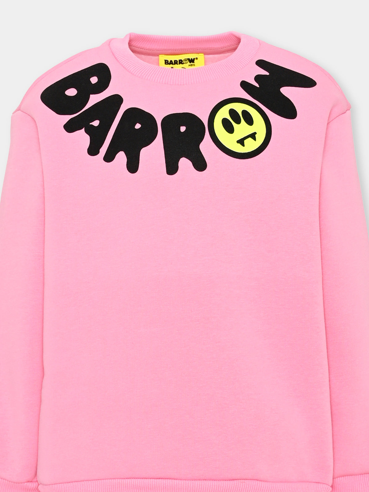 Completo sportivo lungo rosa con logo per bambini,Barrow,F6BKJUKM003 042