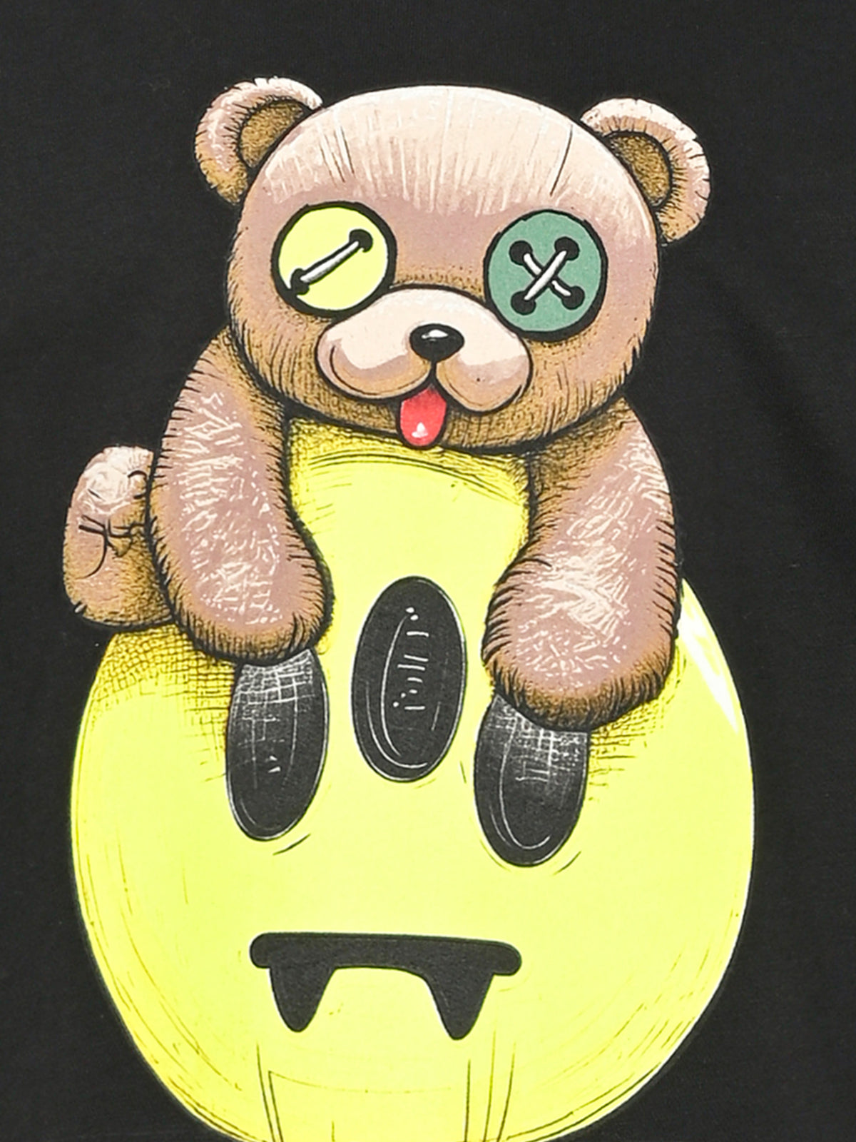 T-shirt a manica corta nera con stampa per bambini,Barrow,F6BKJUTH166 110