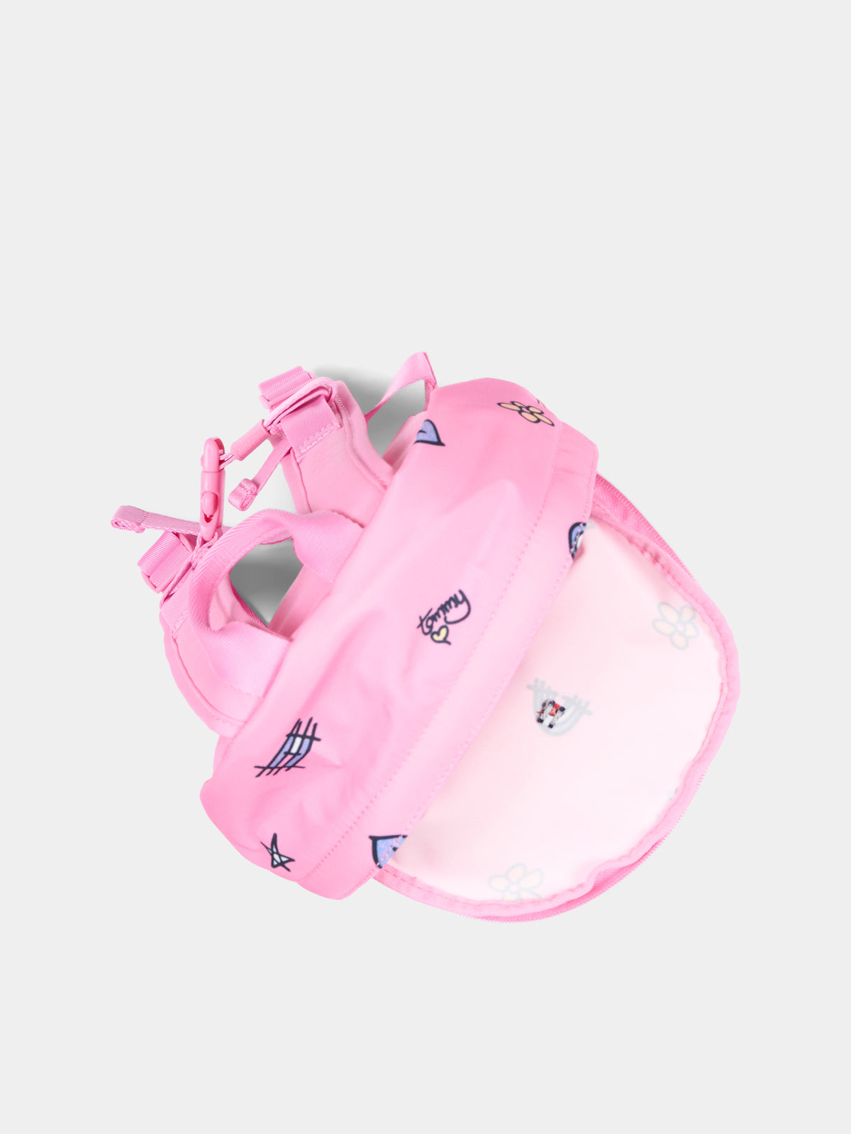 Zaino rosa per neonata con stampa,Tommy Hilfiger Junior,KA0KA00056 TOU