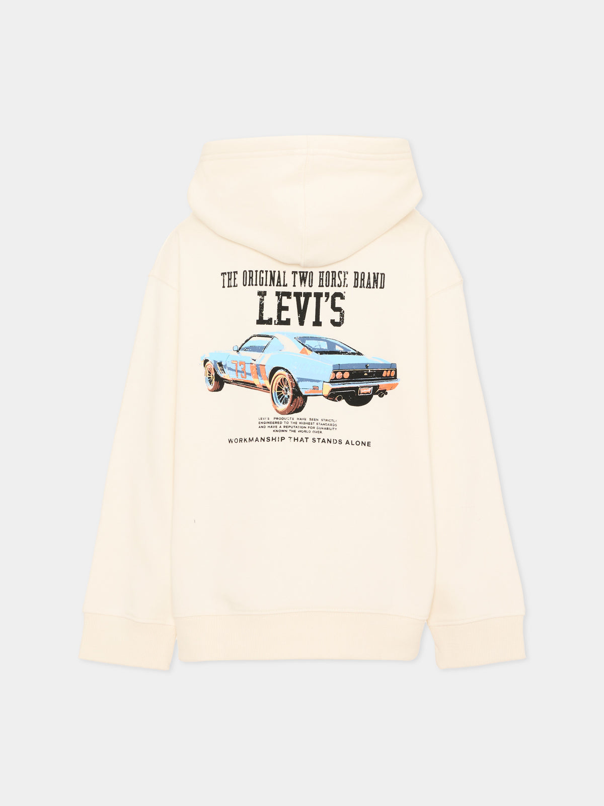 Felpa con cappuccio avorio per bambino,Levi's Kids,9ER331 W0E