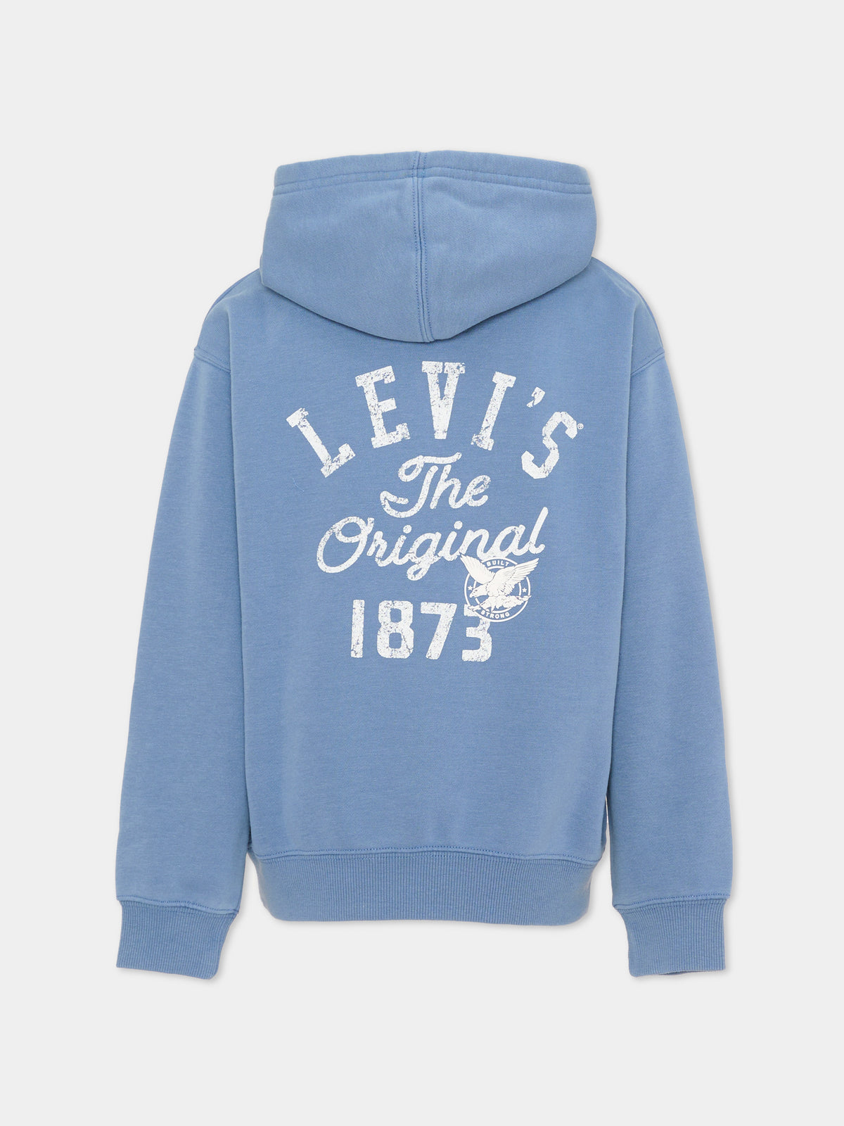 Felpa con cappuccio azzurra con logo per bambino,Levi's Kids,8ER563 U6F