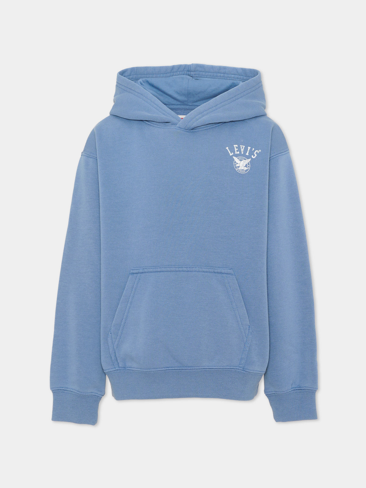 Felpa con cappuccio azzurra con logo per bambino,Levi's Kids,8ER563 U6F