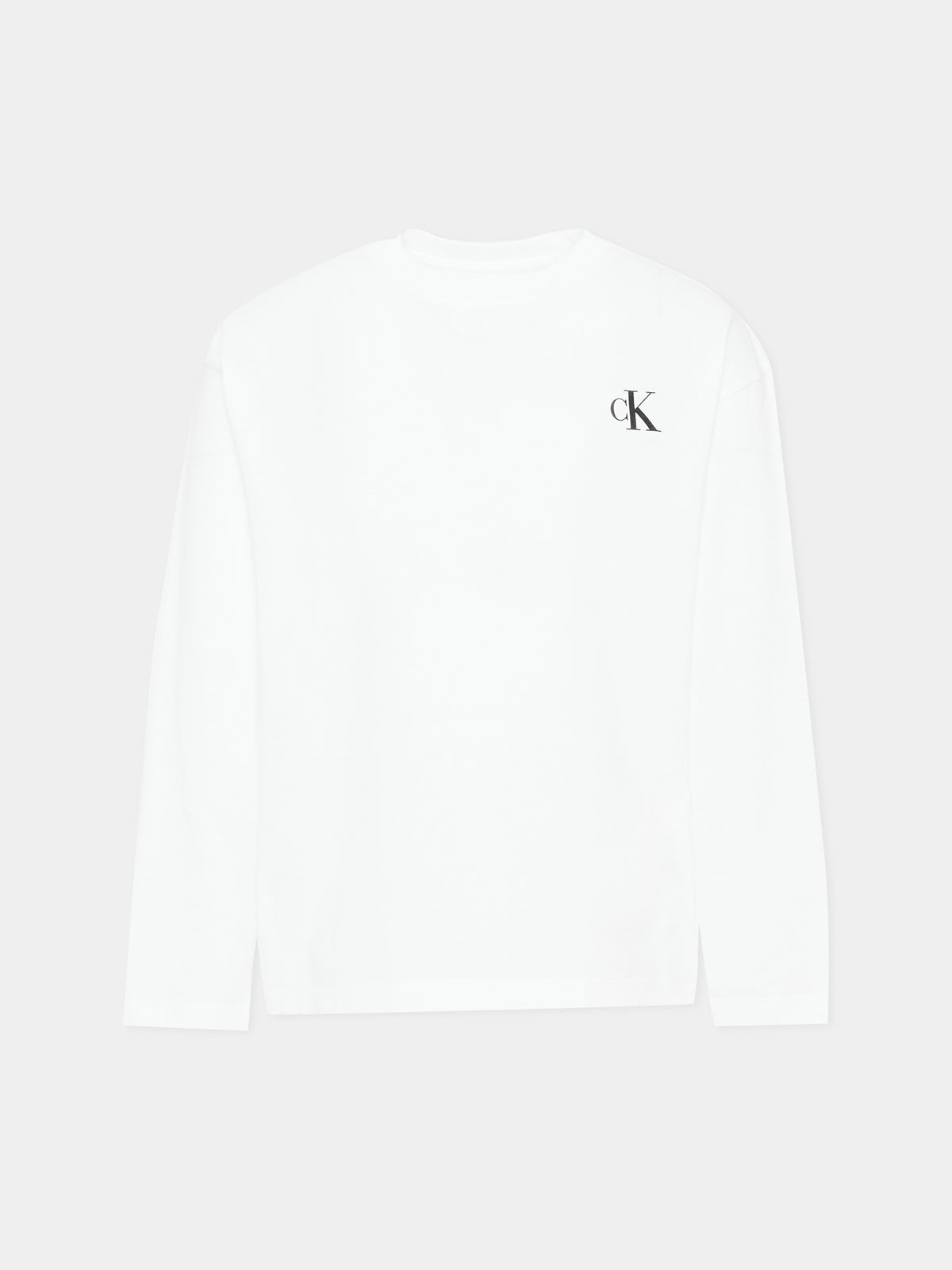 T-shirt a manica lunga nera per bambino,Calvin Klein Kids,LVCKTJI21B 05G