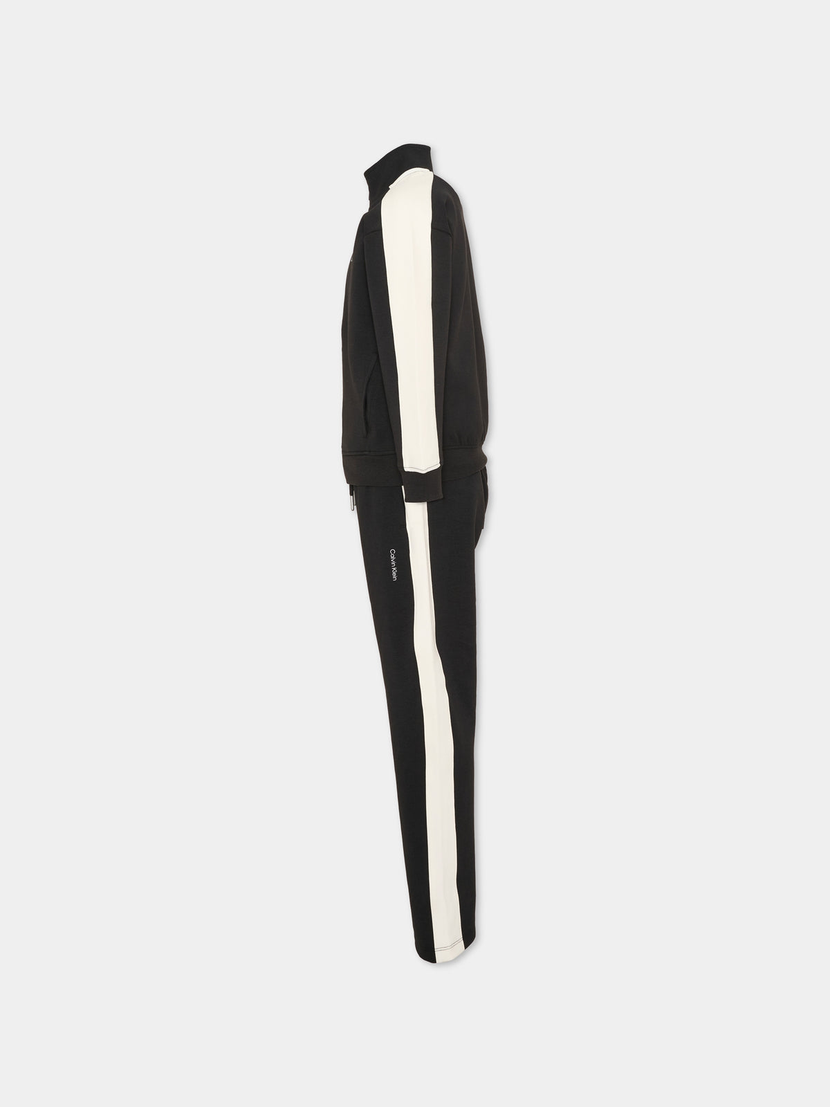 Completo sportivo lungo nero per bambino,Calvin Klein Kids,LVCKTJI17B BEH
