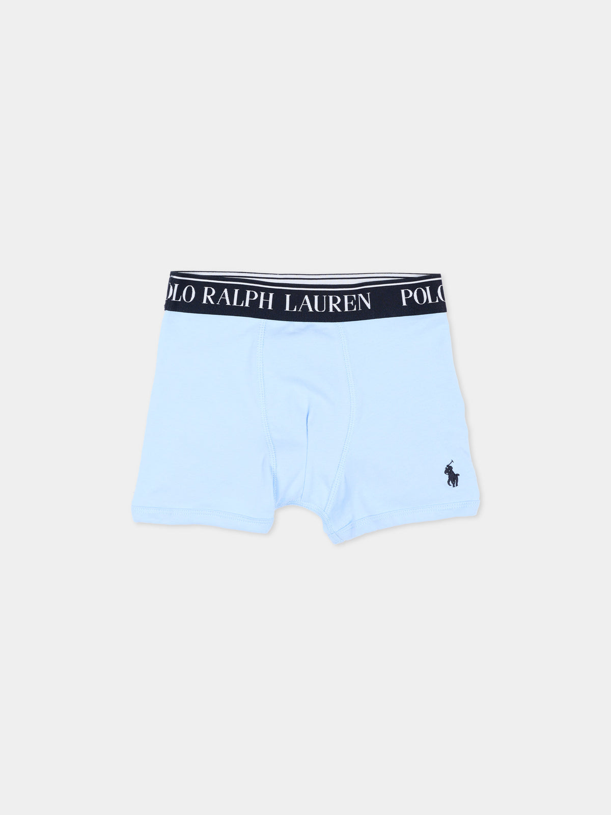 Boxer multicolor per bambino con logo,Ralph Lauren Kids,9P5014 BK8