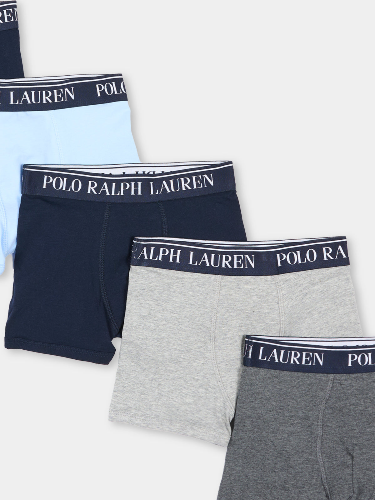 Boxer multicolor per bambino con logo,Ralph Lauren Kids,9P5014 BK8