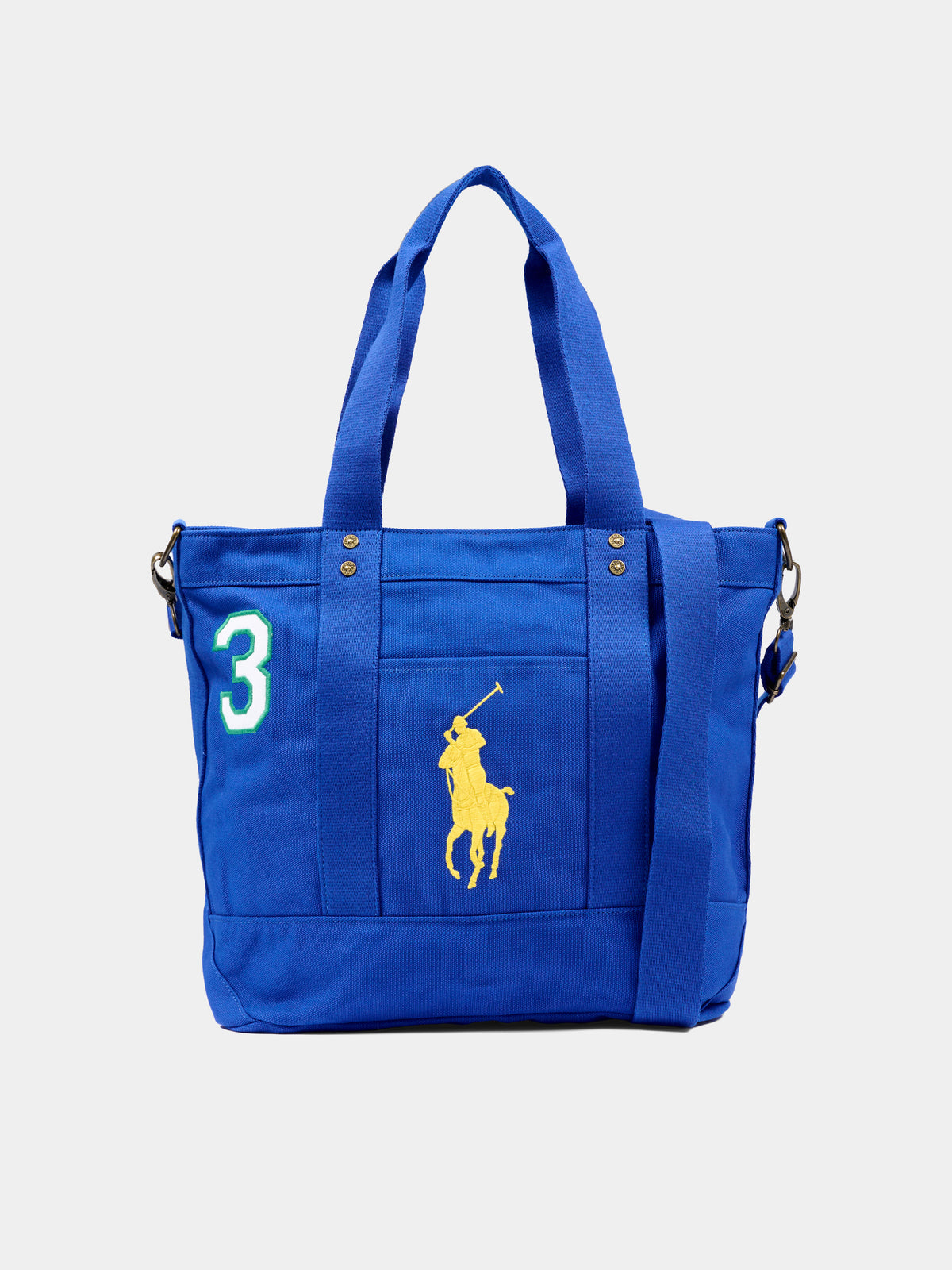 Borsa azzurra per bambina con Big Pony,Ralph Lauren Kids,9AR189 BJK