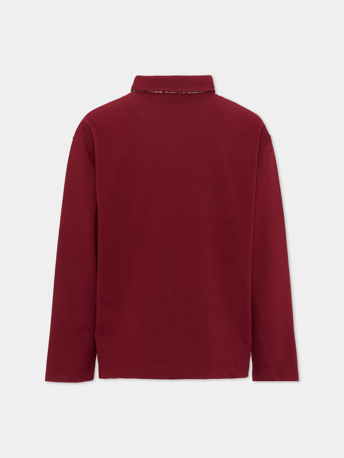 Polo a manica lunga bordeaux per bambina,Etro,GZ8H41 Z0022 52C