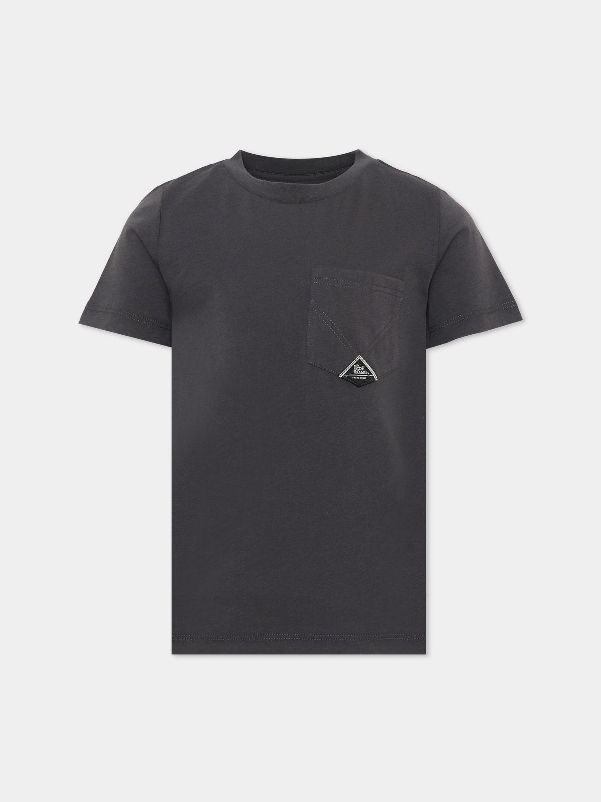 T-shirt a manica corta grigia per bambino,Roy Roger's Kids,R F108 00 0566