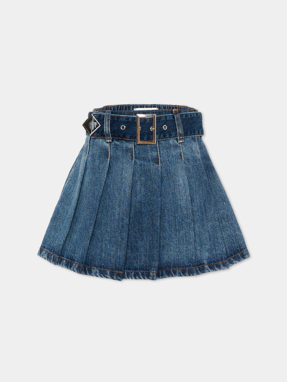 Gonna denim per bambina con cintura,Roy Roger's Kids,R F164 00 7012
