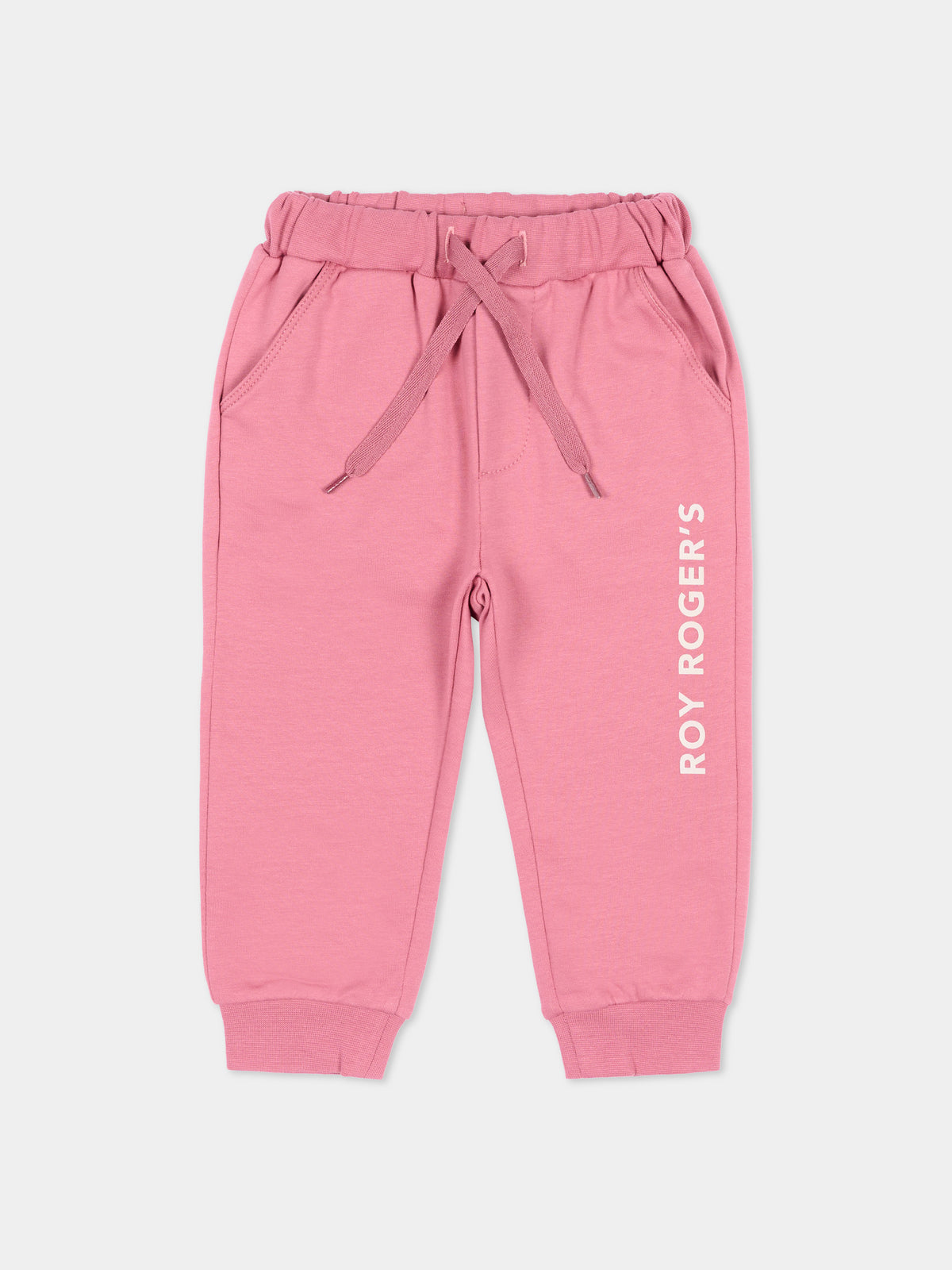 Pantalone fucsia per neonata con logo,Roy Roger's Kids,R F188 00 3021