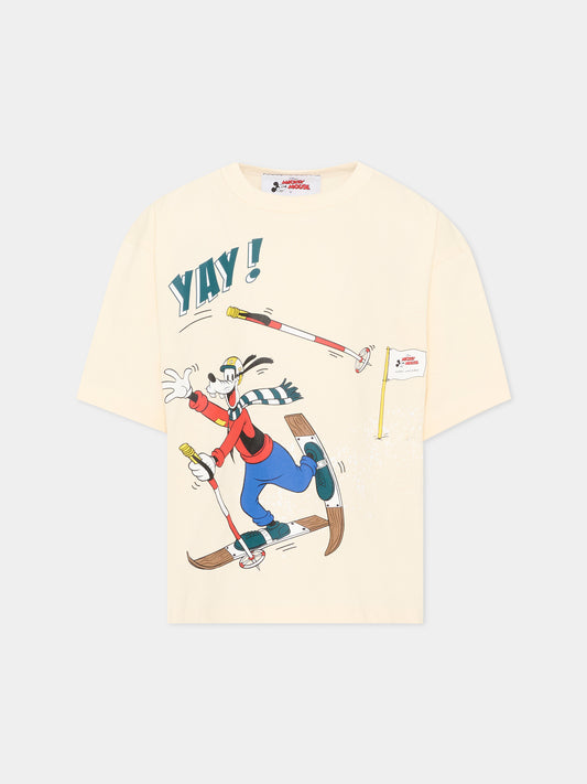 T-shirt avorio per bambino con Pippo,Marc Jacobs,W61062 148
