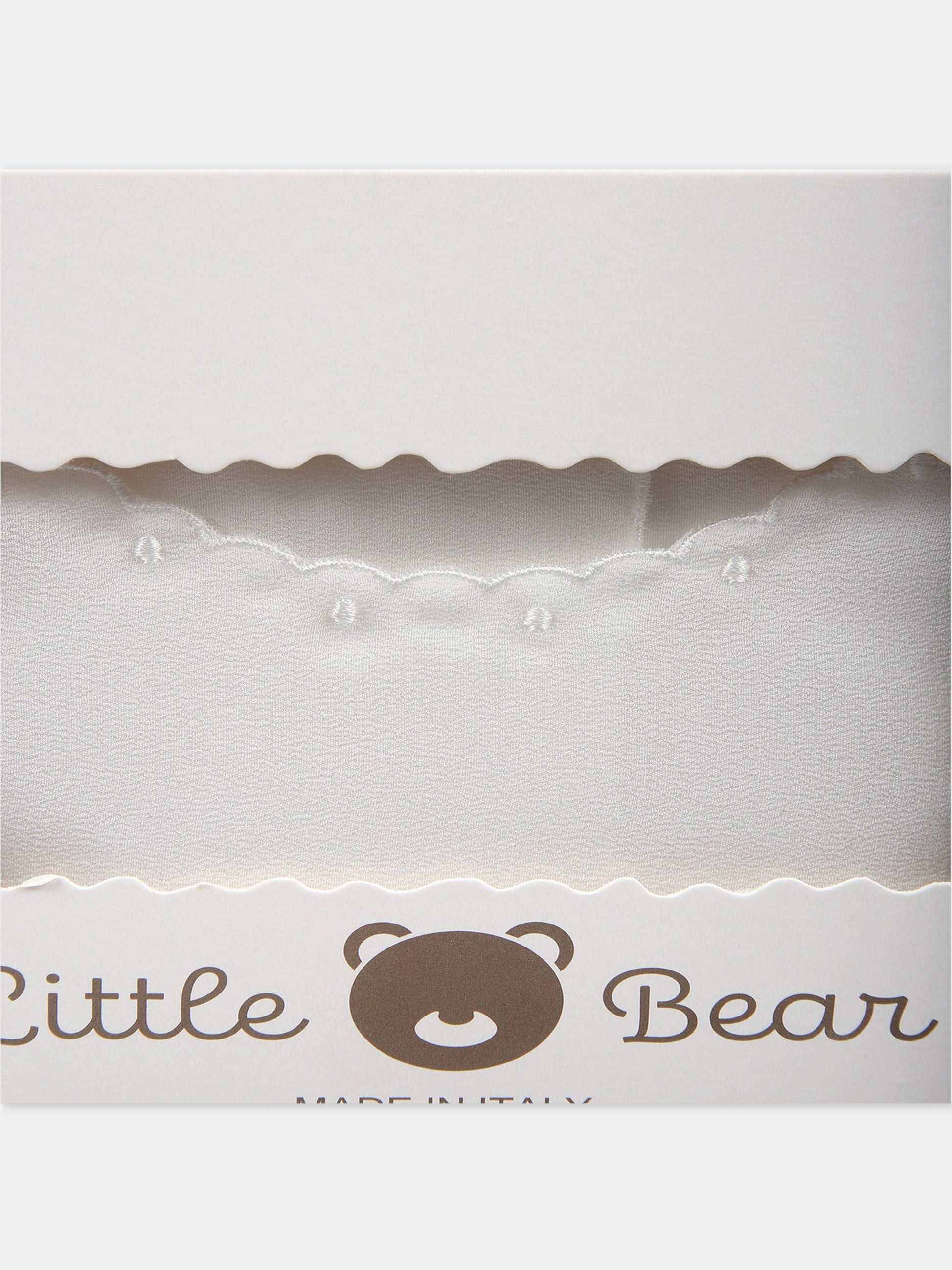 Camicia della fortuna avorio per neonata con pois,Little Bear,1095 POIS BIANCO