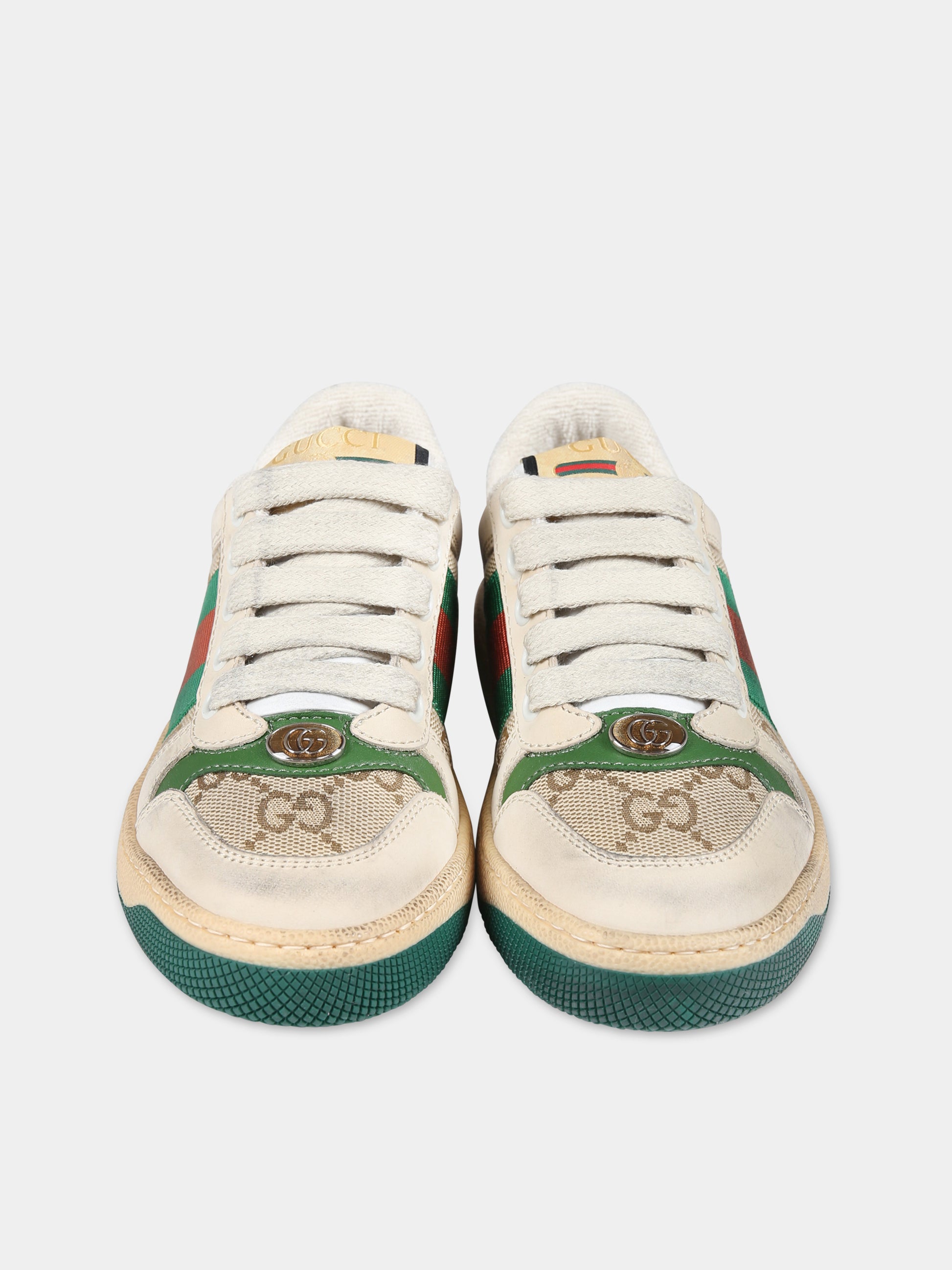 Sneakers  Screener GG  beige per bambini,Gucci Kids,626625 G1760 9666