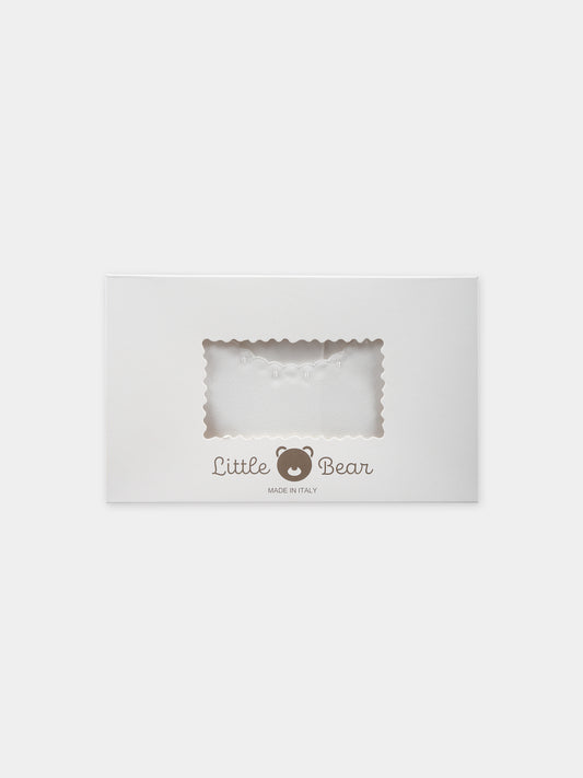 Camicia della fortuna avorio con cuori,Little Bear,1095 CUORE BIANCO