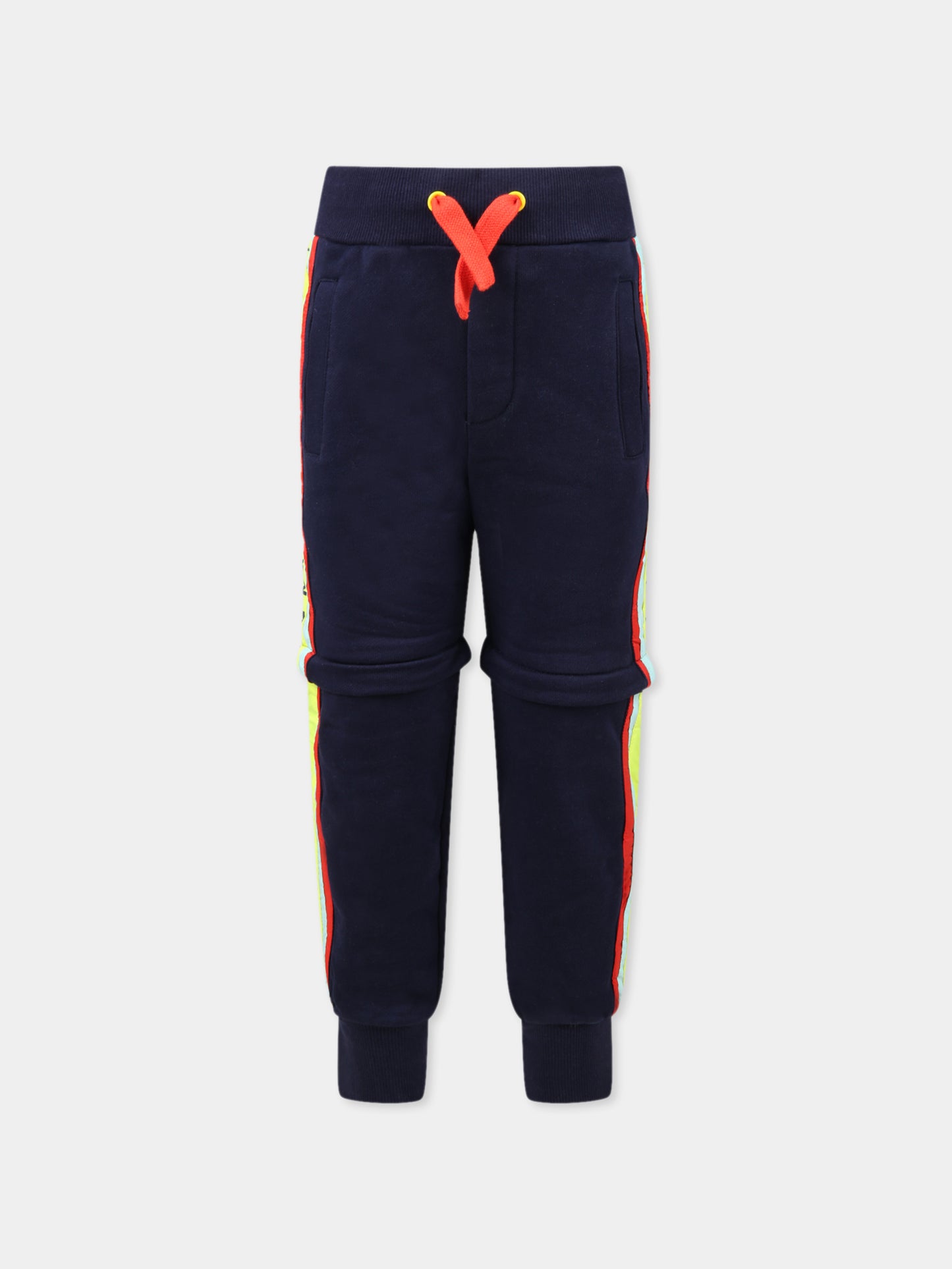 Pantalone blu per bambino con logo nero,Marc Jacobs,W24251 84E