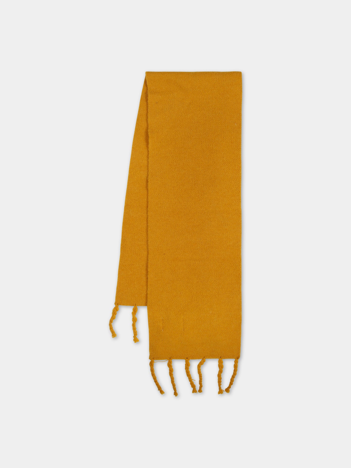Sciarpa arancione per bambini con frange,Wander & Wonder,KN12233 MUSTARD