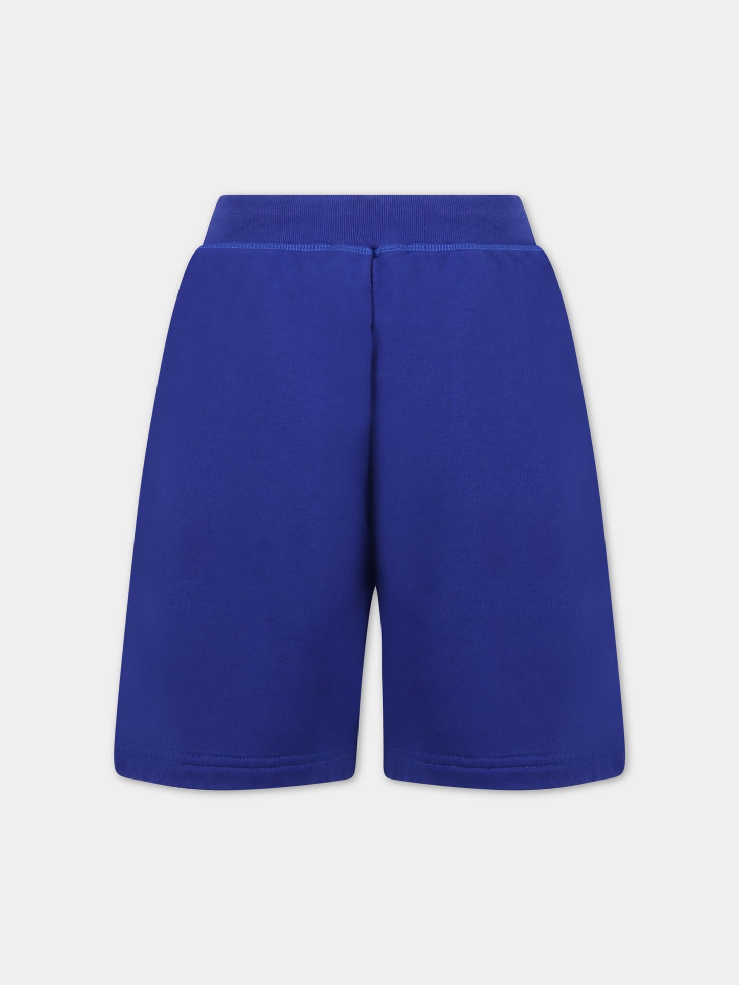 Shorts blu per bambino con logo bianco,Dsquared2,DQ1412 D002Y DQ870