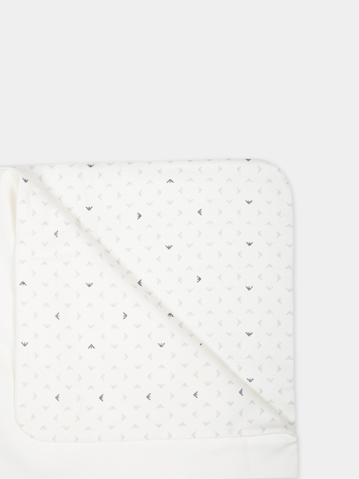 Coperta bianca per neonato con logo,Armani Junior,8NN840 NJ05Z F110