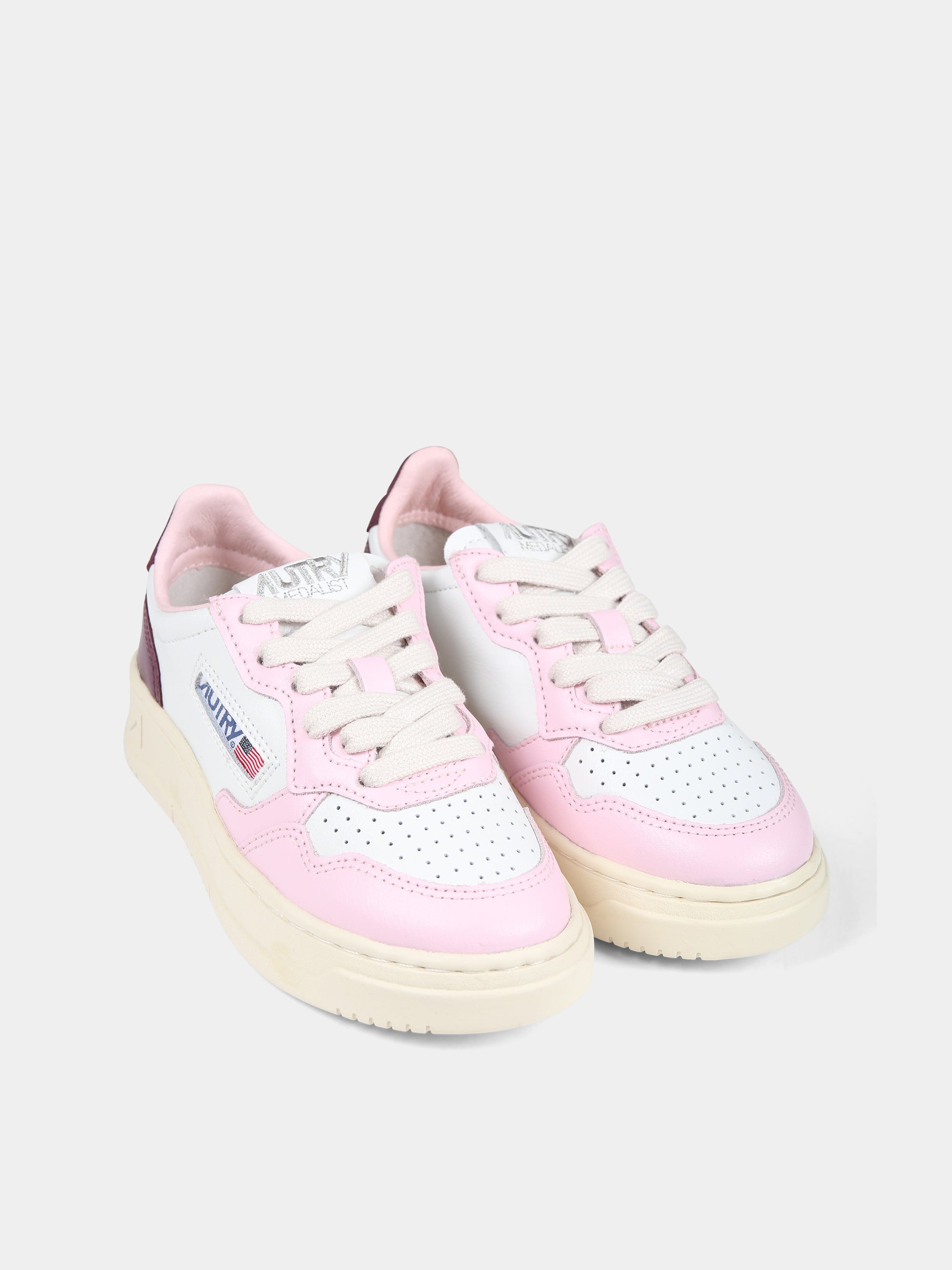 Sneakers rosa per bambina con logo,Autry,KULK 3C02