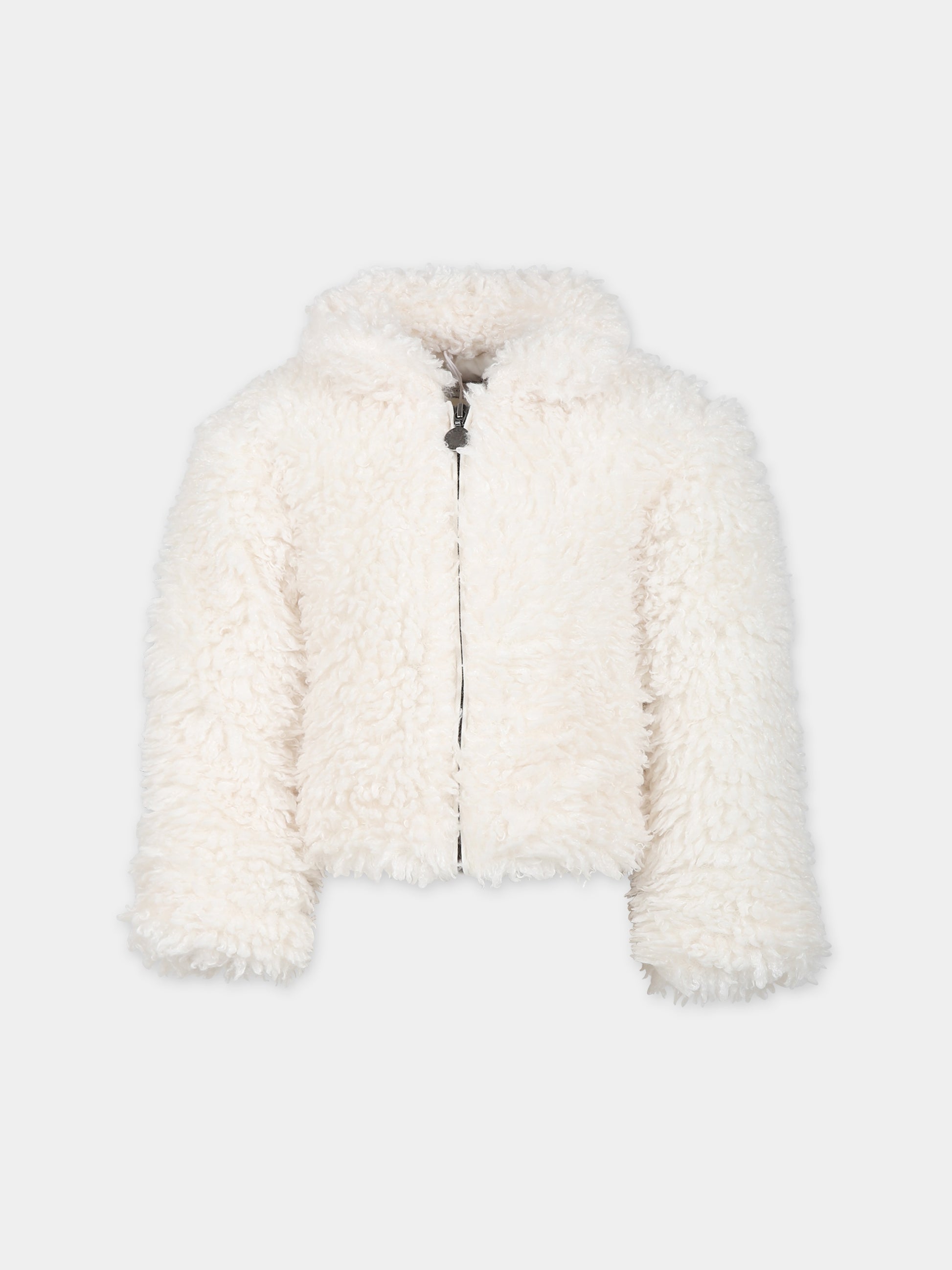 Ecopelliccia bianca per bambina,Stella Mccartney Kids,TT2D17 Z1277 101