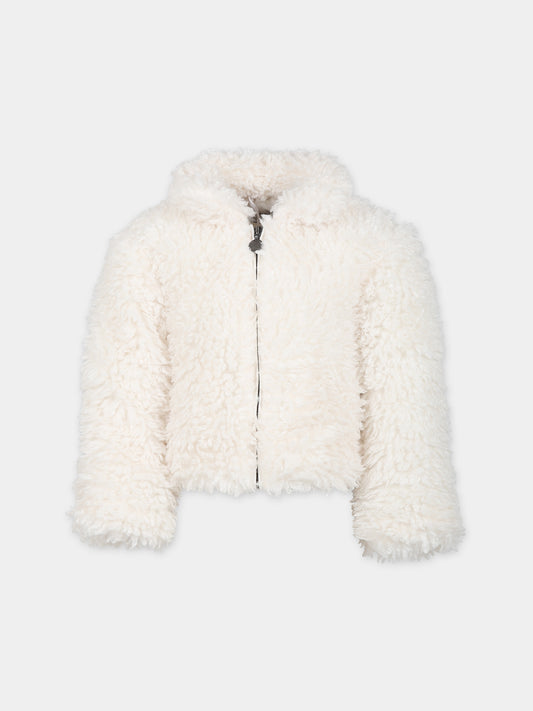 Ecopelliccia bianca per bambina,Stella Mccartney Kids,TT2D17 Z1277 101