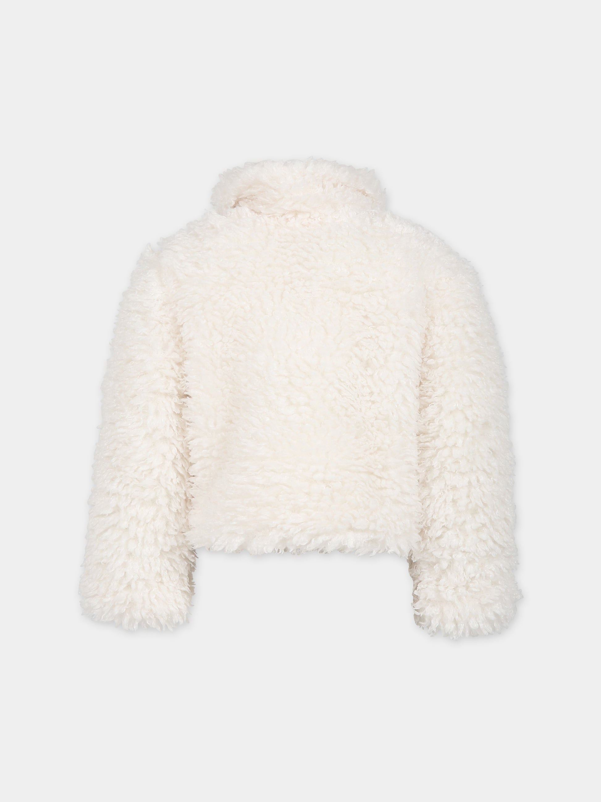 Ecopelliccia bianca per bambina,Stella Mccartney Kids,TT2D17 Z1277 101