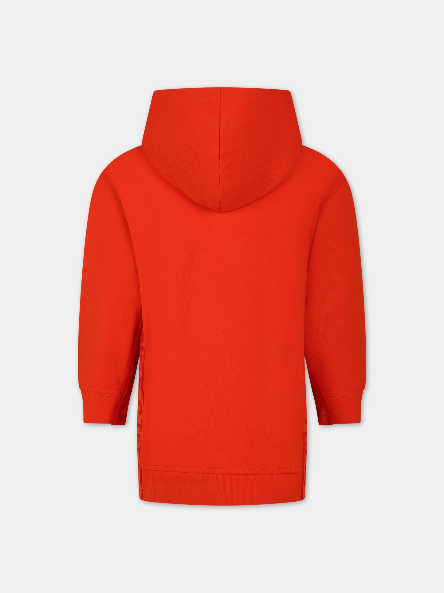 Felpa arancione per bambina con cappuccio,Stella Mccartney Kids,TT1E00 Z0409 426