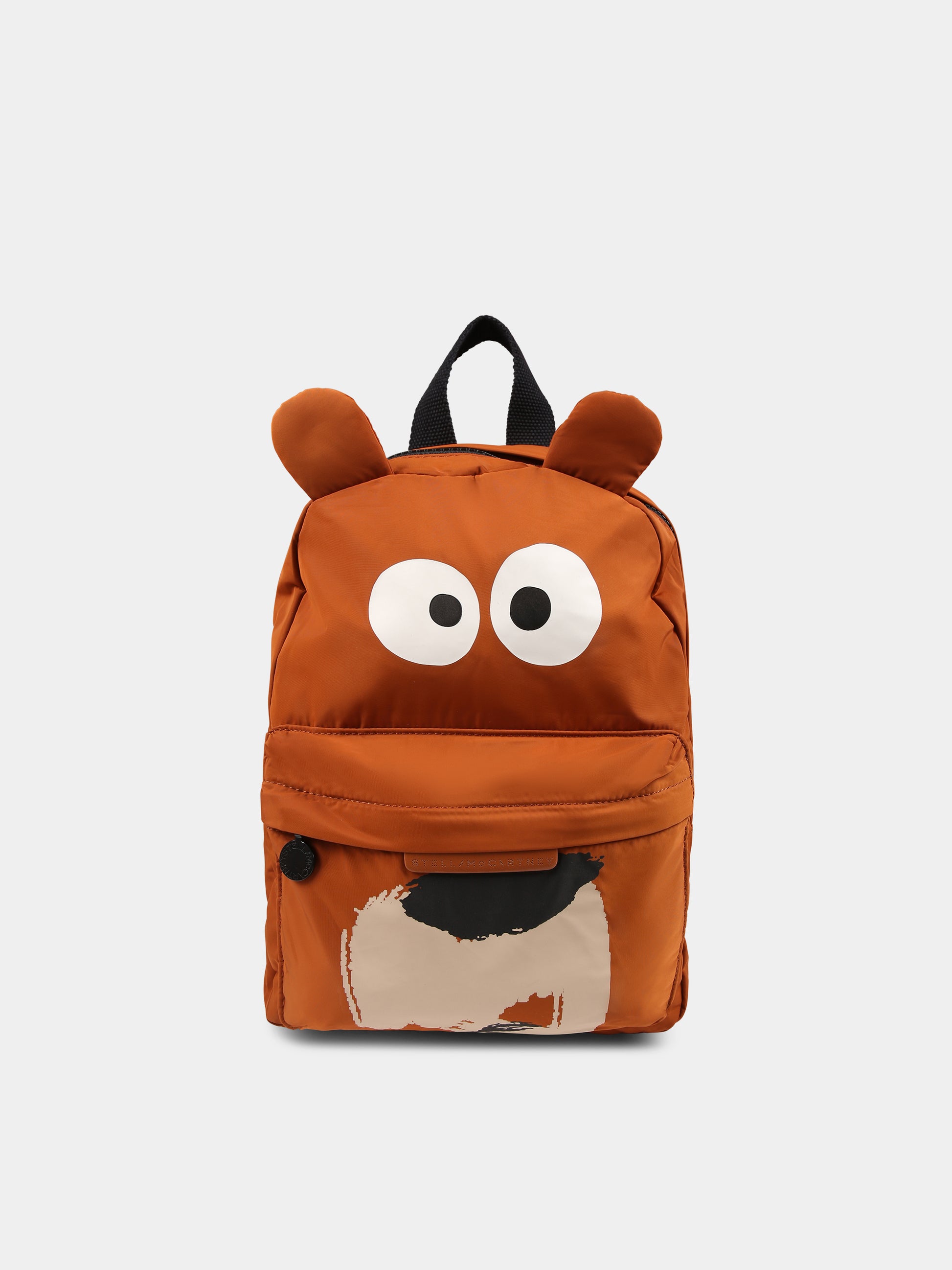 Zaino marrone per bambino con orso,Stella Mccartney Kids,TT0P98 Z0537 312