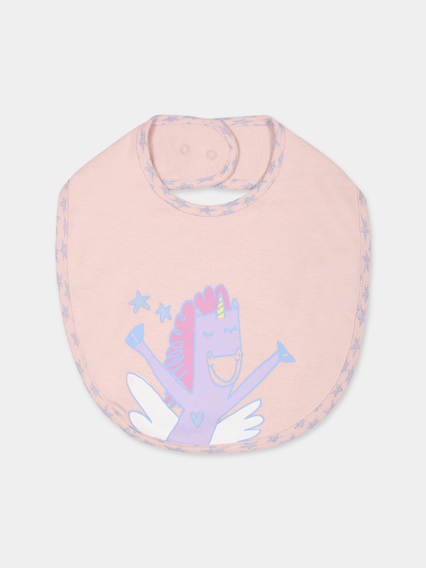 Set  rosa per neonata con stampa unicorno,Stella Mccartney Kids,TTB039 Z0669 505