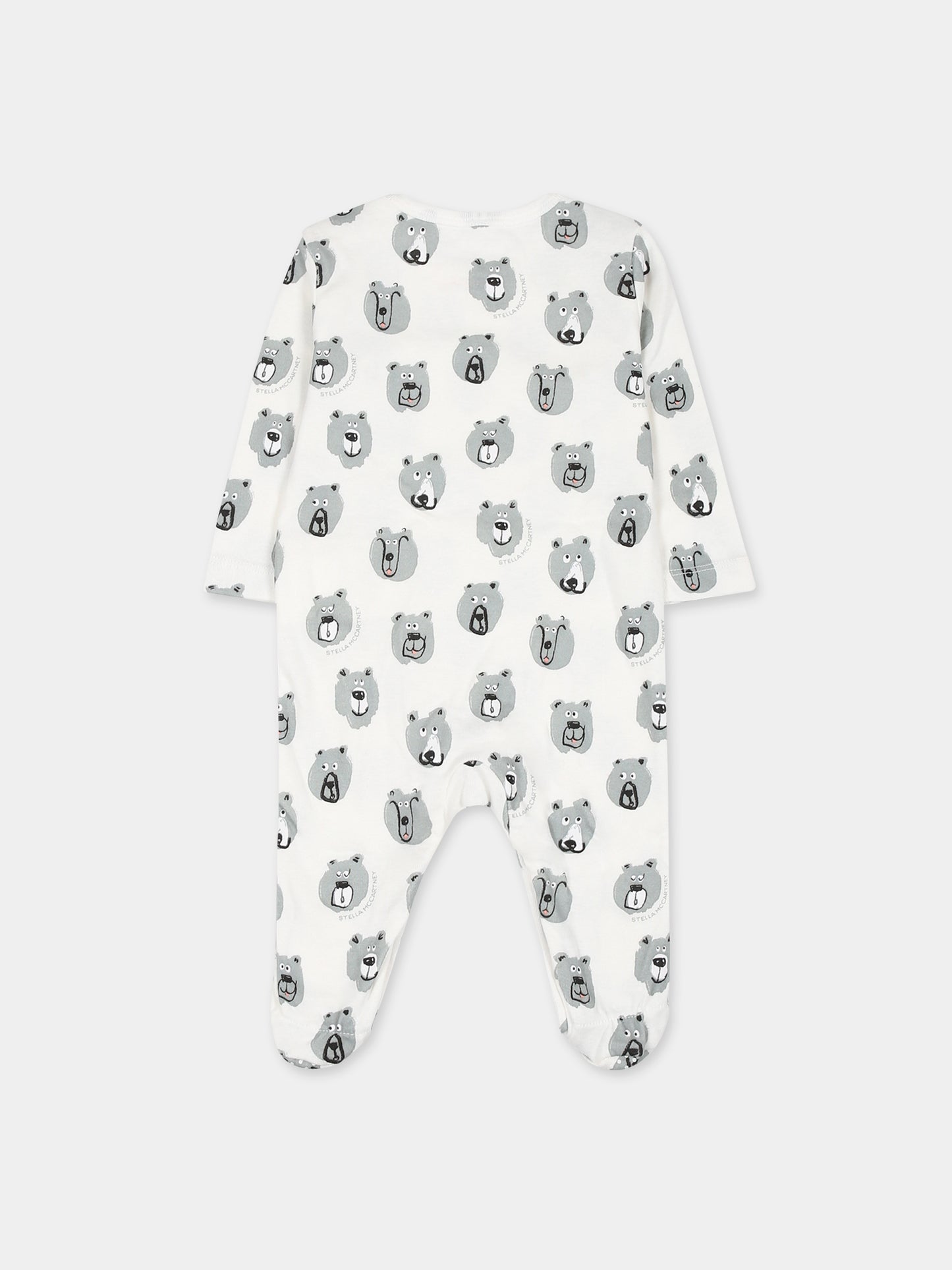 Set  bianco per neonato con orso,Stella Mccartney Kids,TTB509 Z1486 101MC