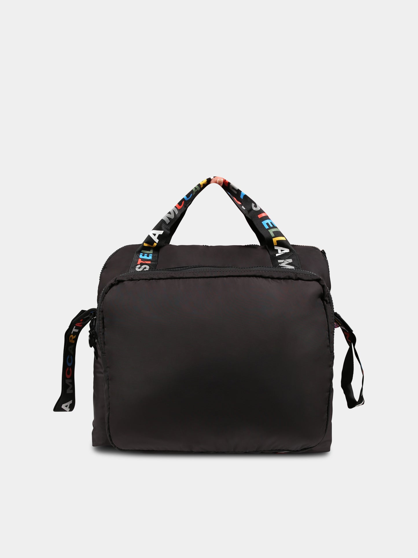Borsa mamma nera per neonati con logo,Stella Mccartney Kids,TT0508 Z0179 930