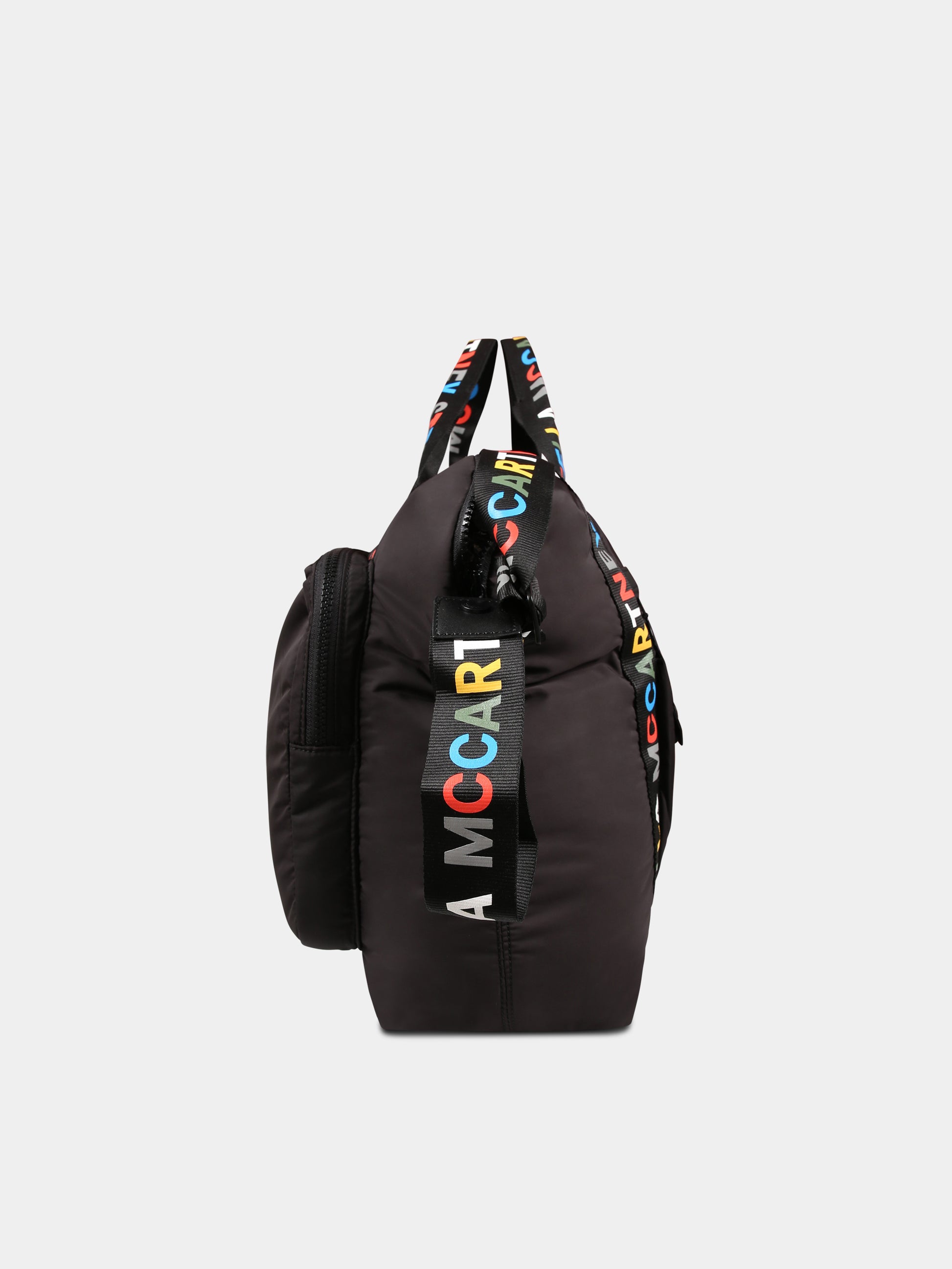 Borsa mamma nera per neonati con logo,Stella Mccartney Kids,TT0508 Z0179 930