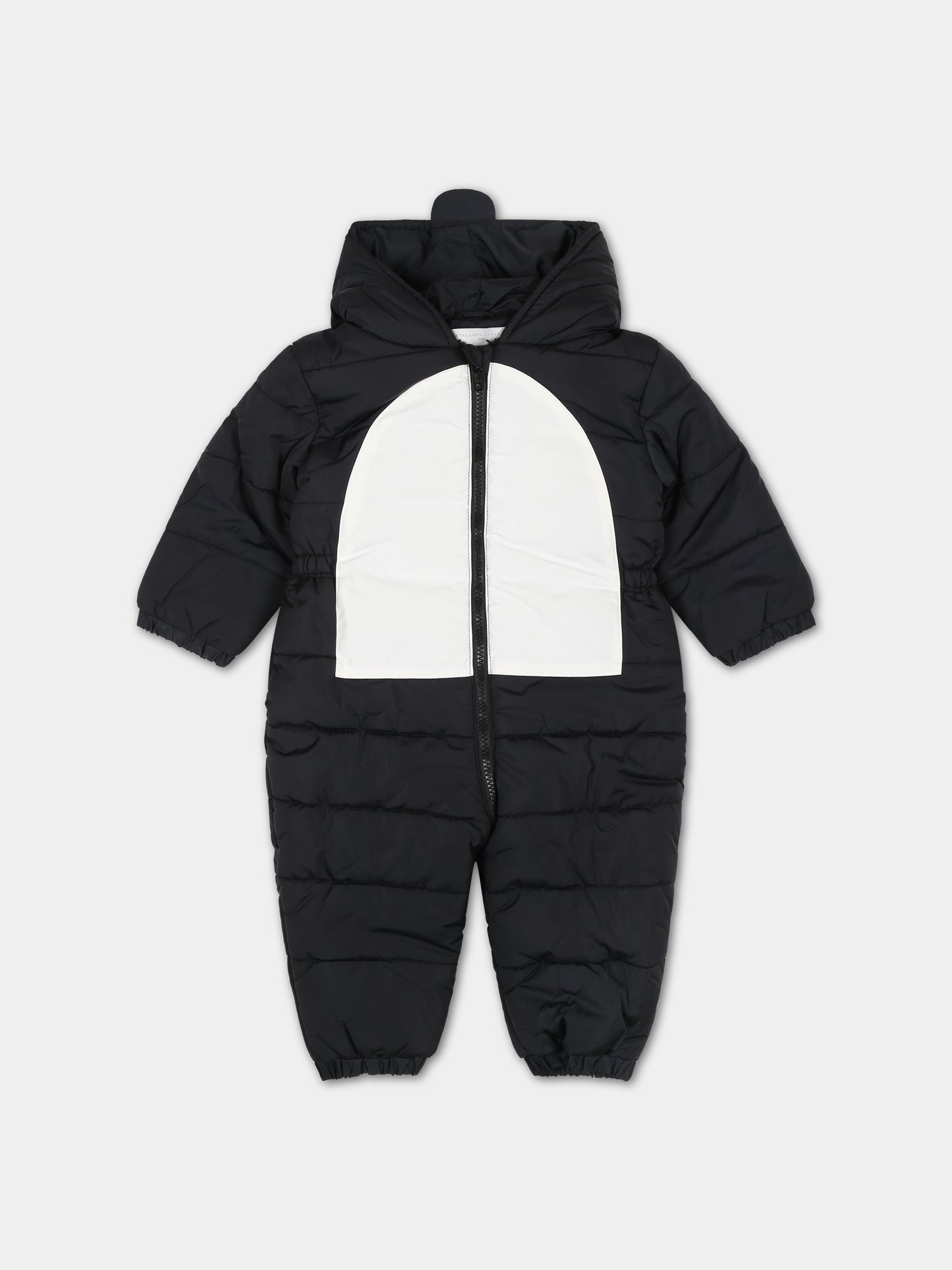 Tutine nera imbottita per neonato,Stella Mccartney Kids,TT2618 Z0537 930