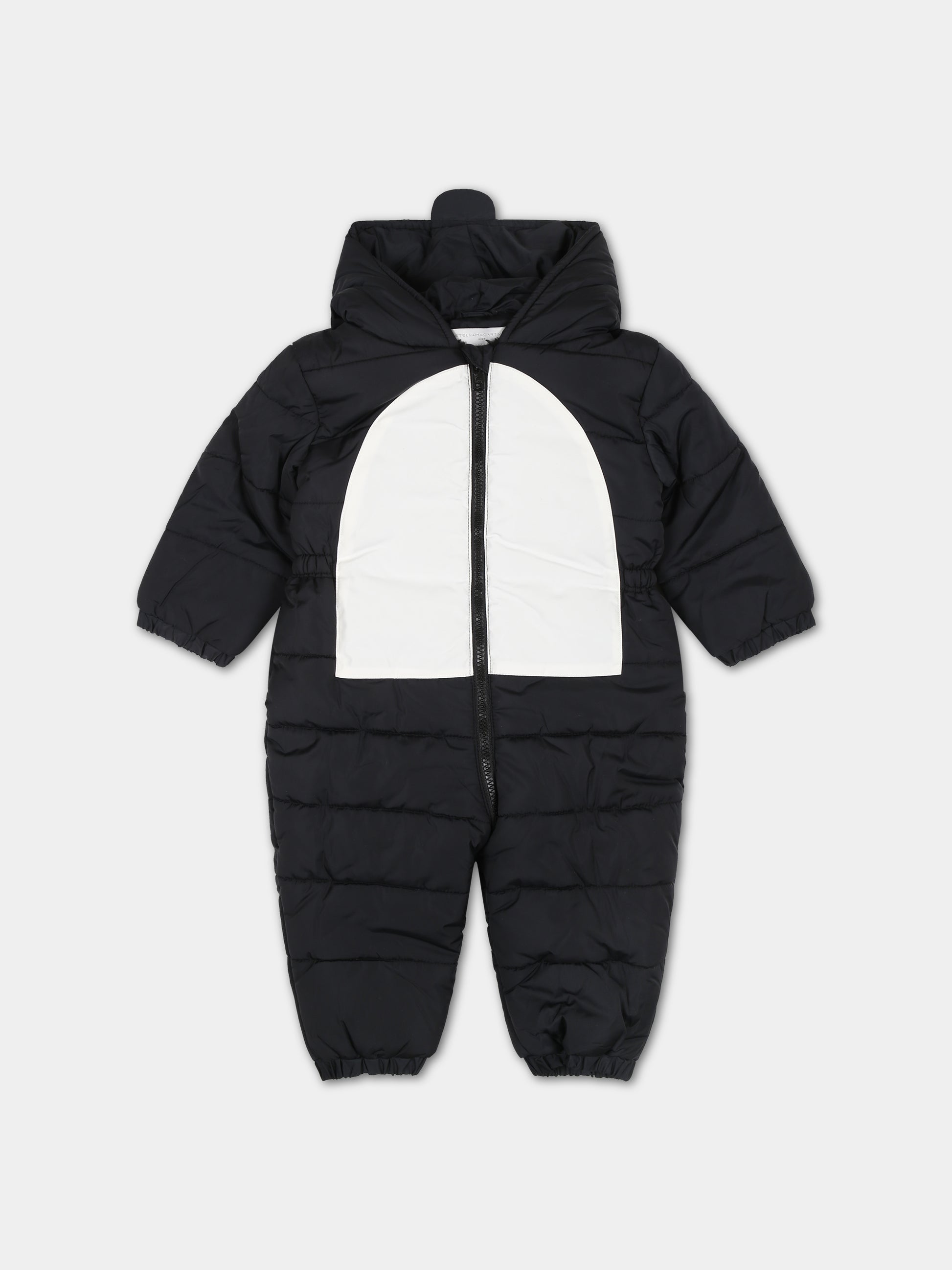 Tutine nera imbottita per neonato,Stella Mccartney Kids,TT2618 Z0537 930