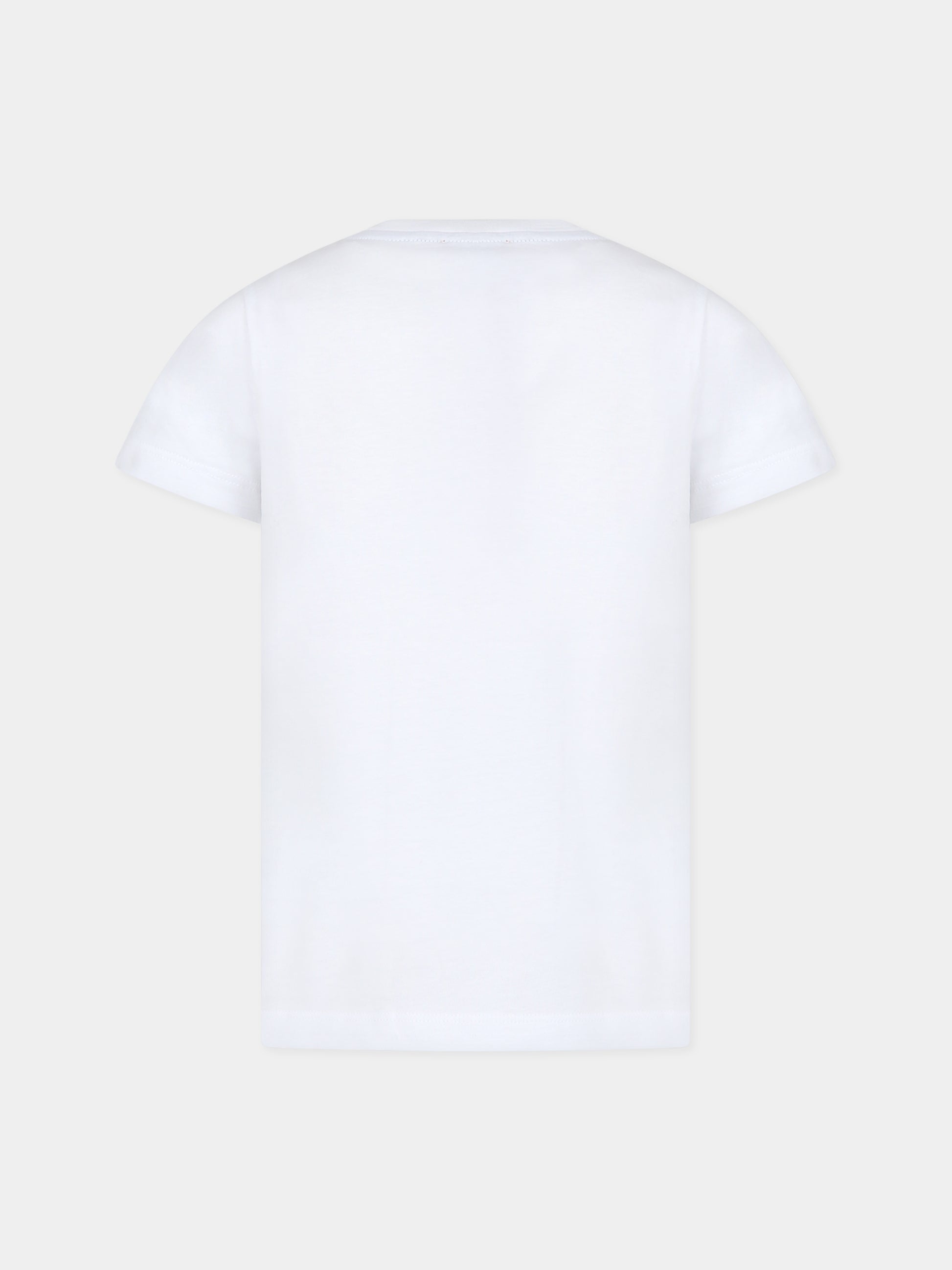 T-shirt bianca per bambino con logo,Missoni,MT8P31 J0177 100