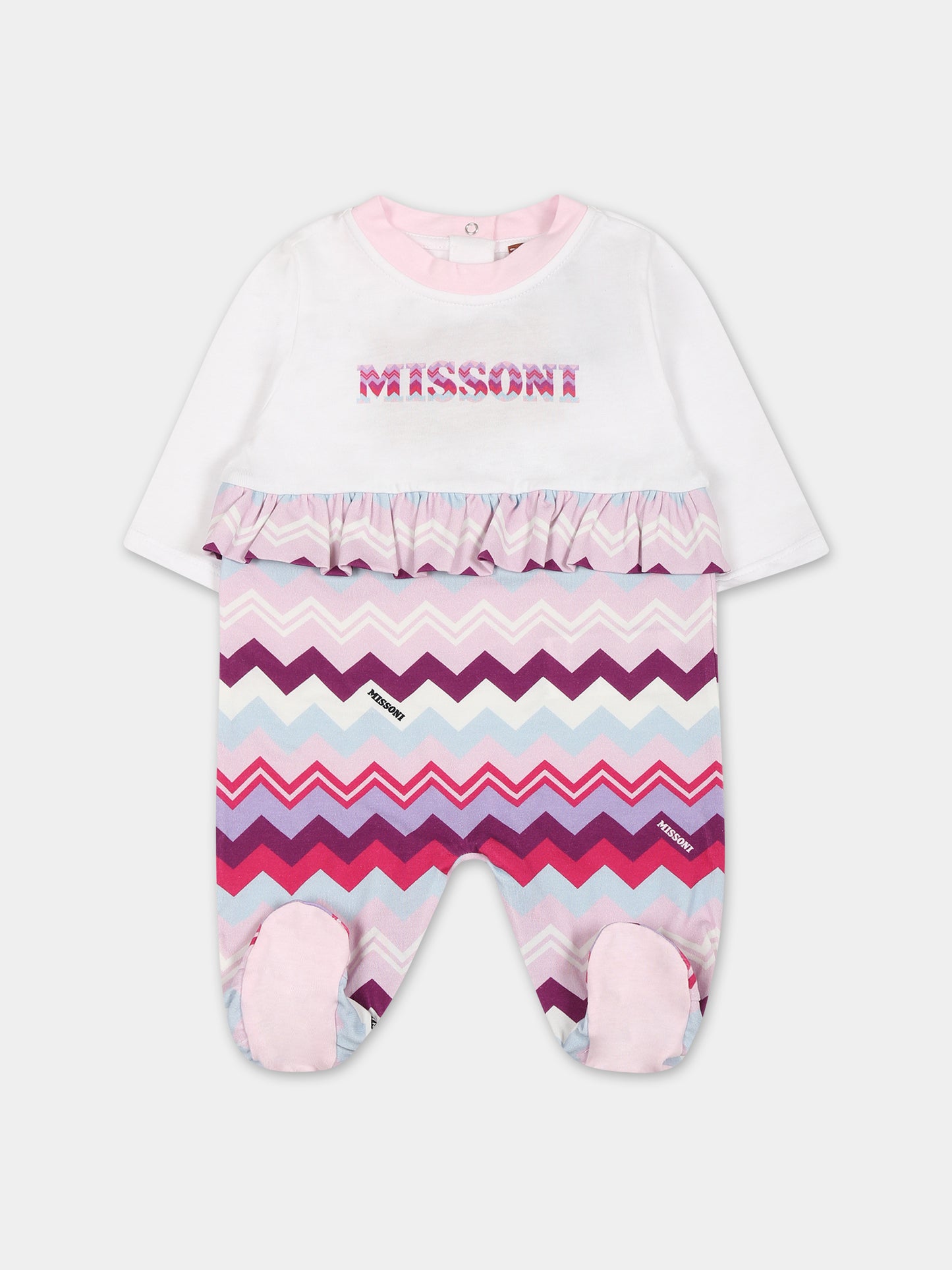 Set viola per neonata con logo,Missoni,MTB020 J0319 579MC