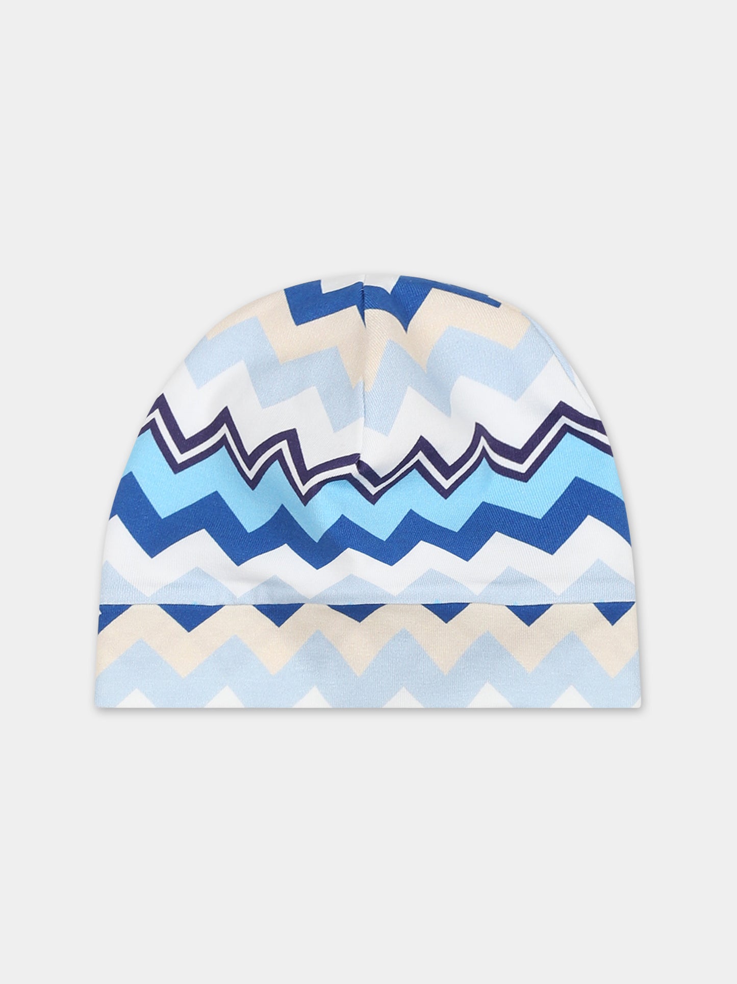 Set celeste per neonato con logo,Missoni,MTB530 J0319 607MC