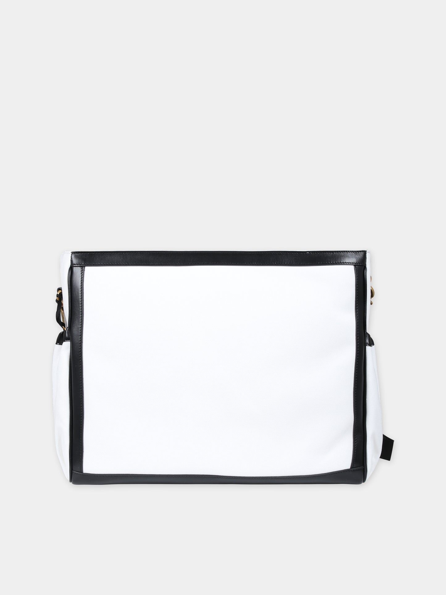 Borsa mamma bianca per neonati con logo,Balmain Kids,BT0638 Z0042 100NE