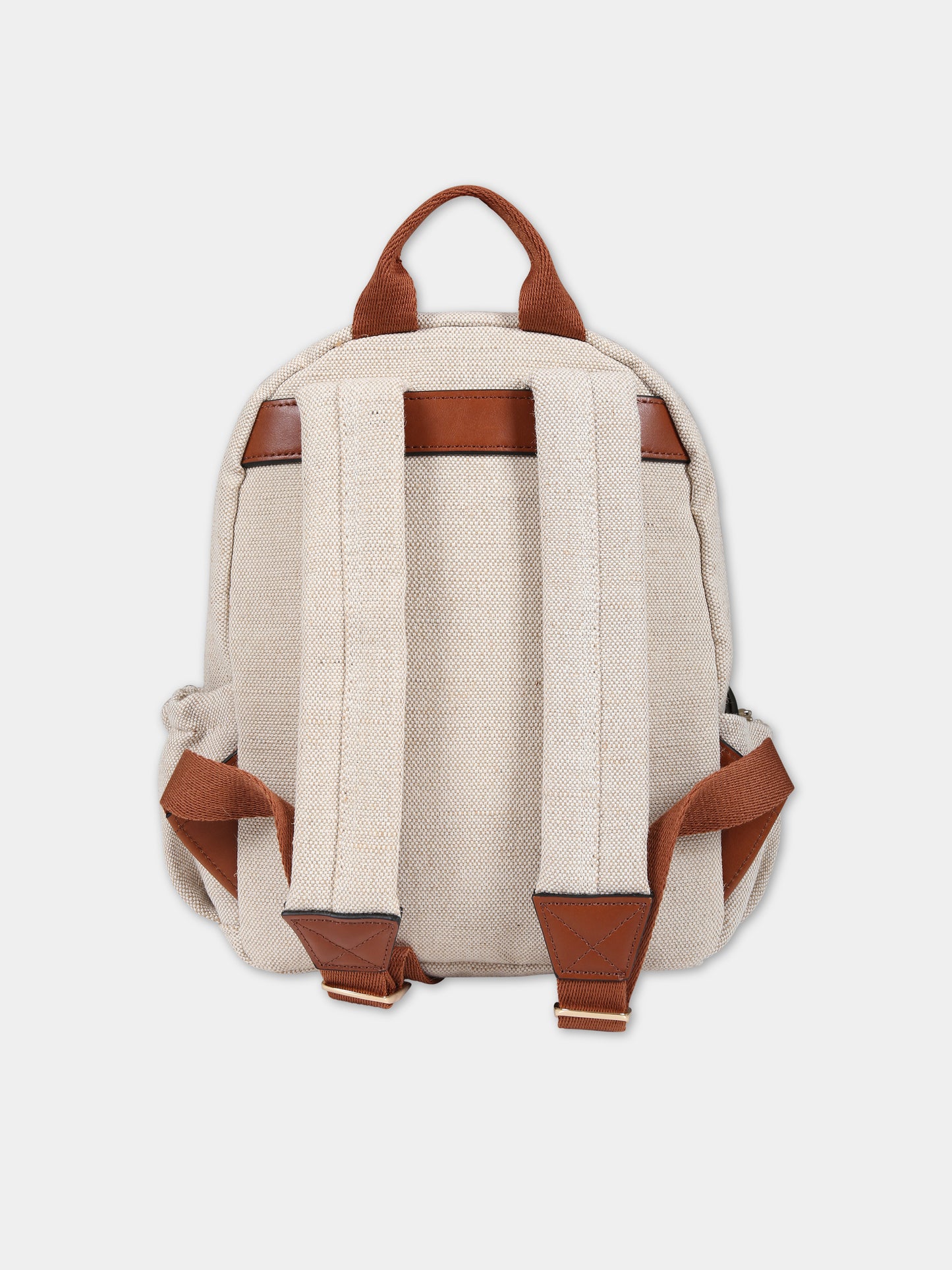 Zaino beige per bambina con logo,Chloé Kids,C10317 P03