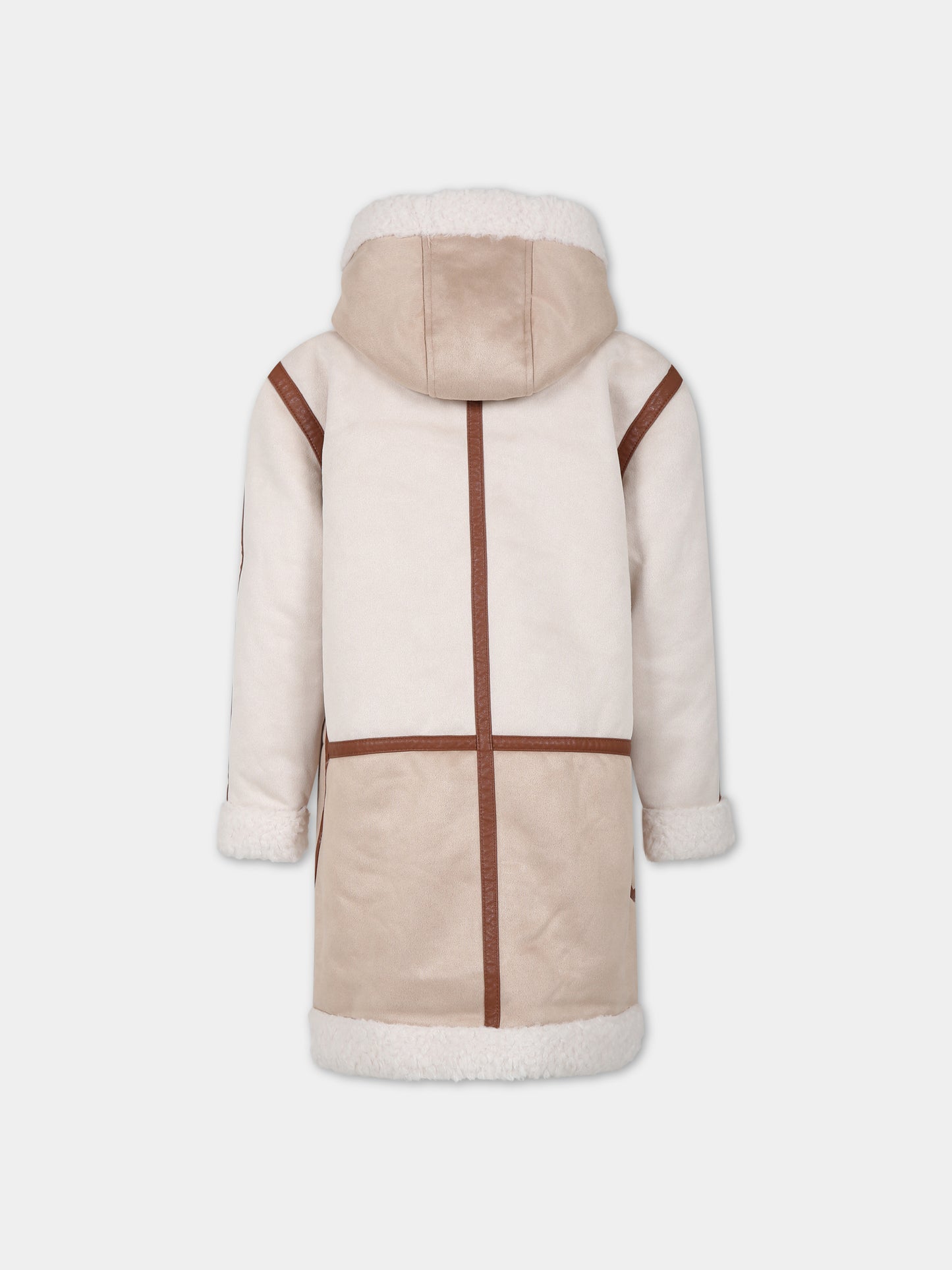 Cappotto beige per bambina,Chloé Kids,C16441  231