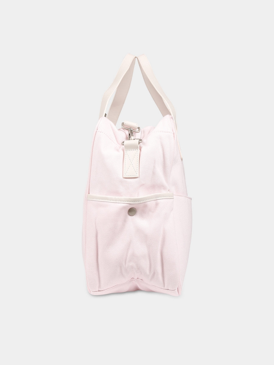 Borsa mamma rosa per neonata con logo,Kenzo Kids,K90102 470