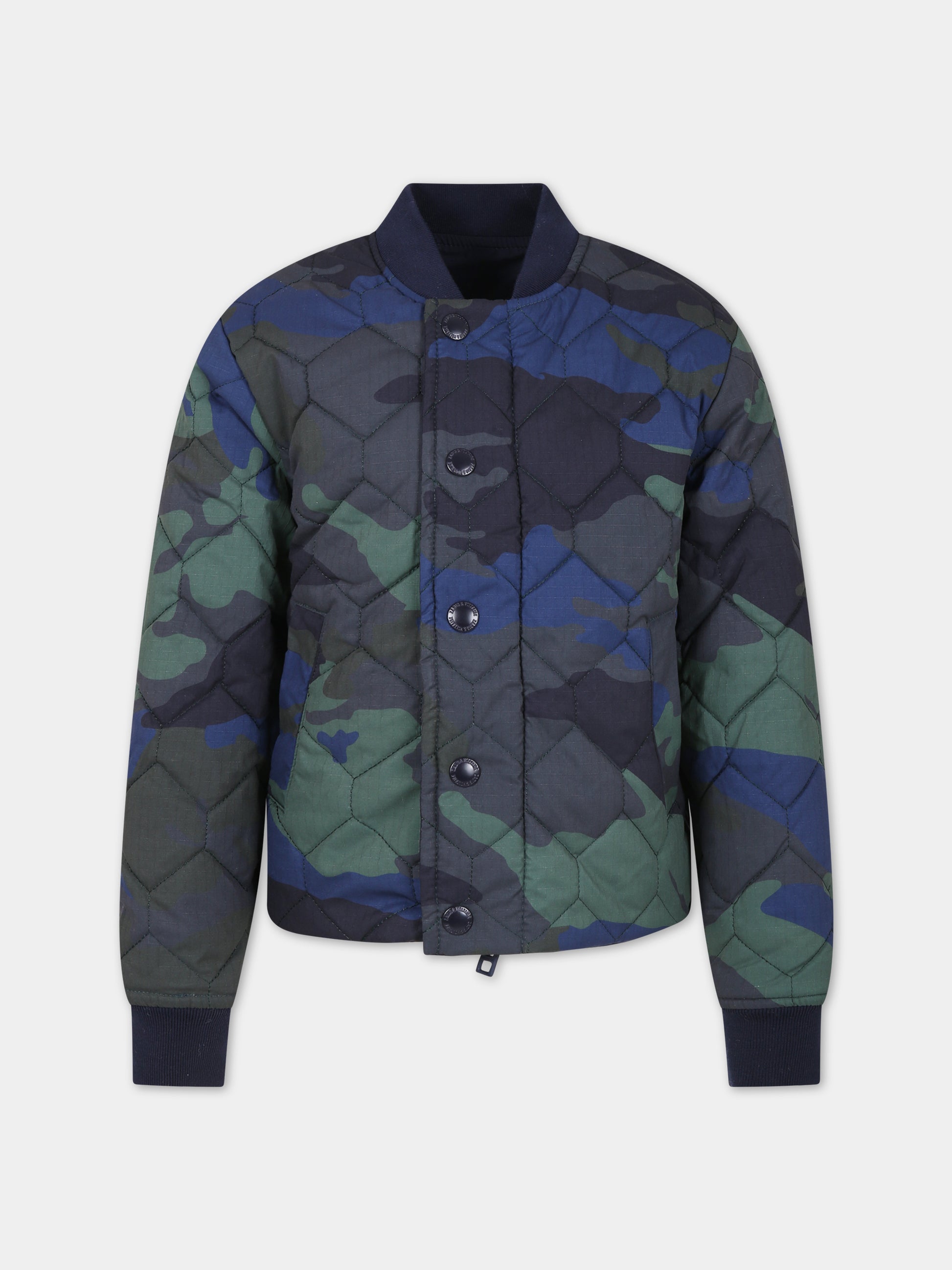 Bomber blu reversibile per bambino,Zadig & Voltaire Kids,X26076 84E