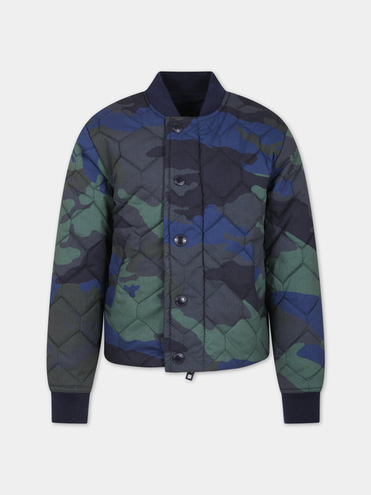 Bomber blu reversibile per bambino,Zadig & Voltaire Kids,X26076 84E