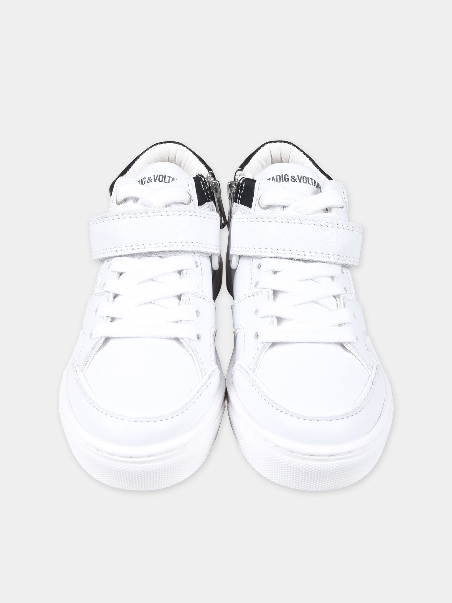 Sneakers bianche per bambini con logo,Zadig & Voltaire Kids,X59000 10P