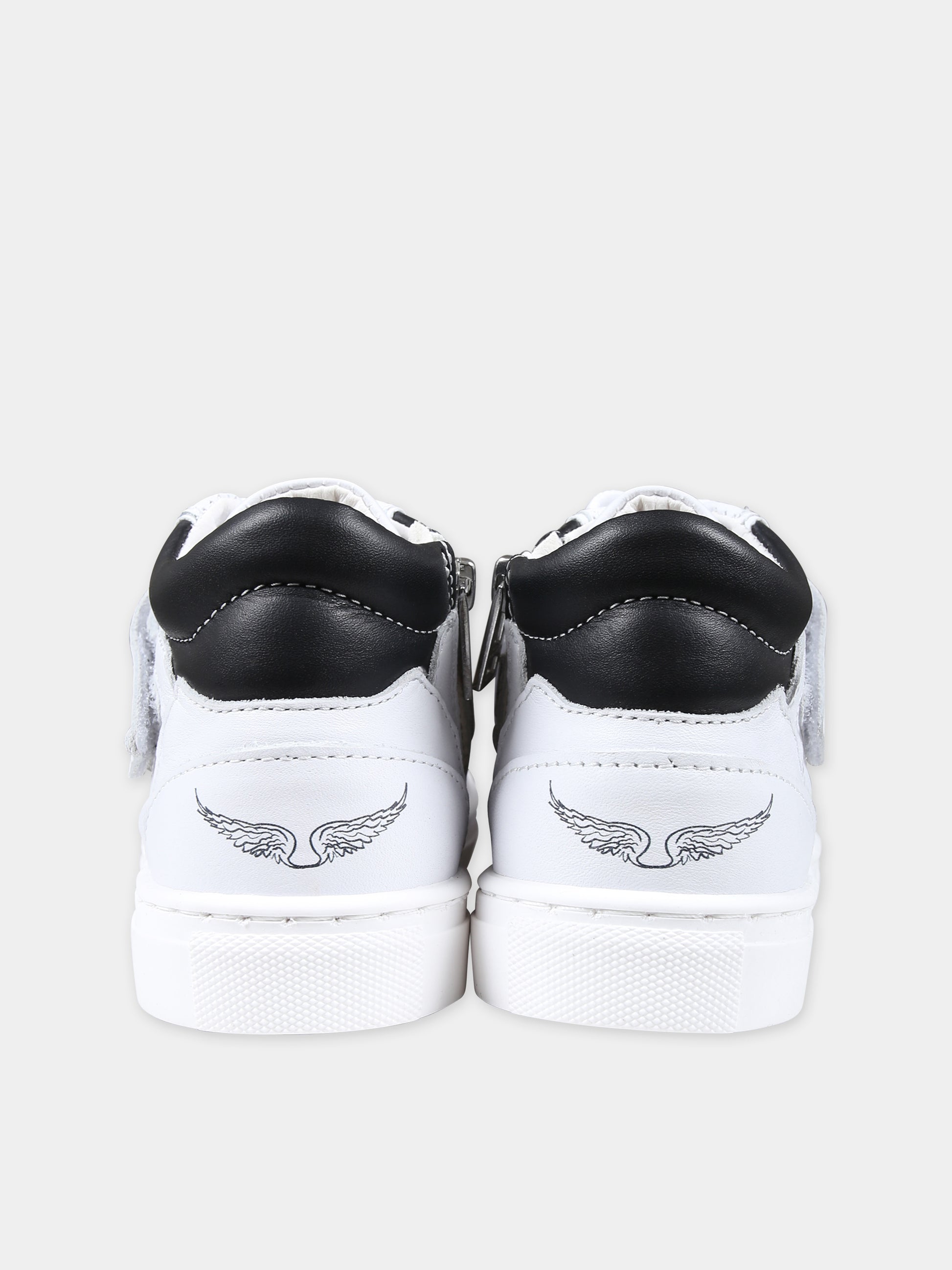 Sneakers bianche per bambini con logo,Zadig & Voltaire Kids,X59000 10P