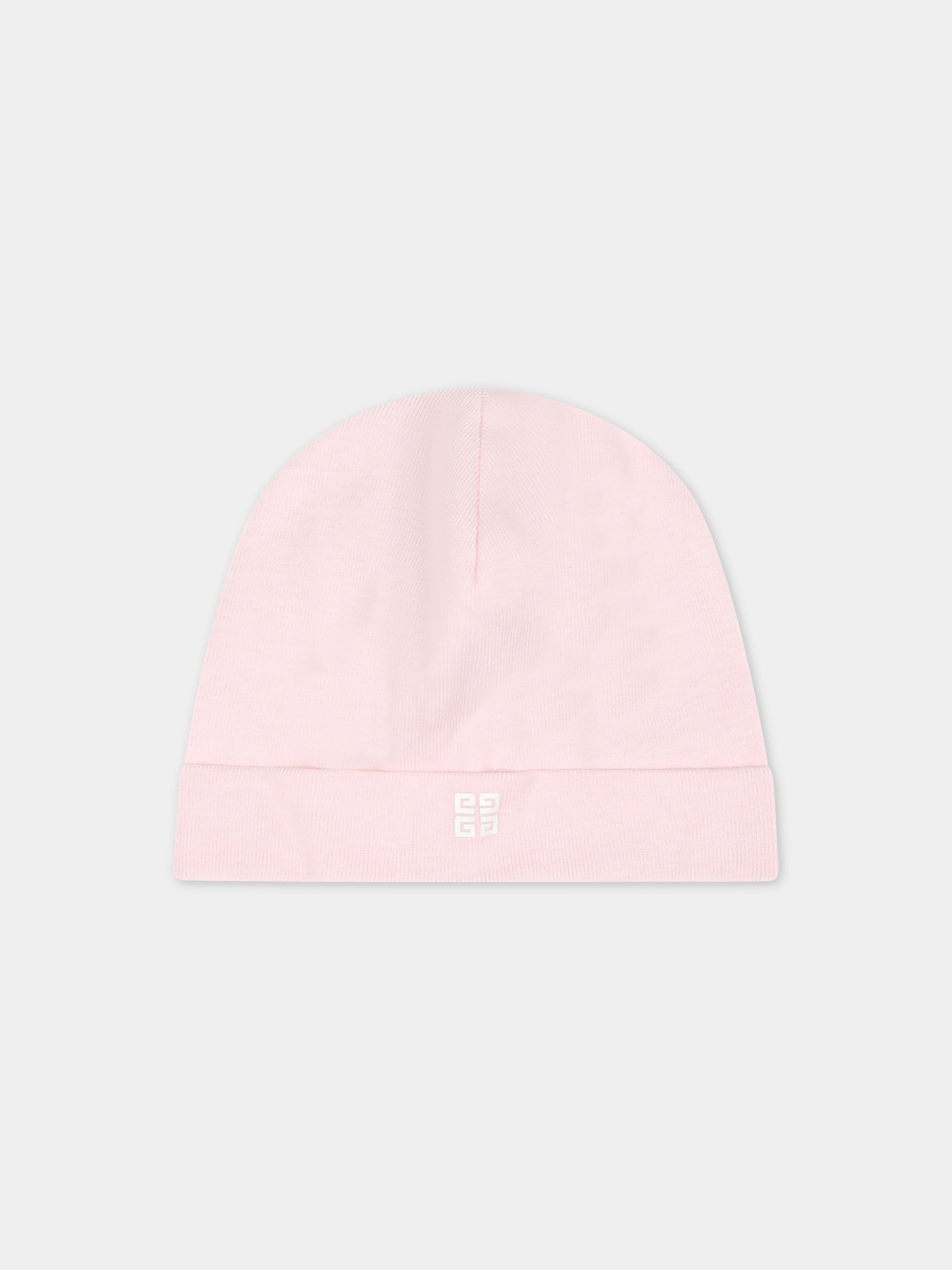 Set rosa per neonata con logo,Givenchy Kids,H98181 44Z