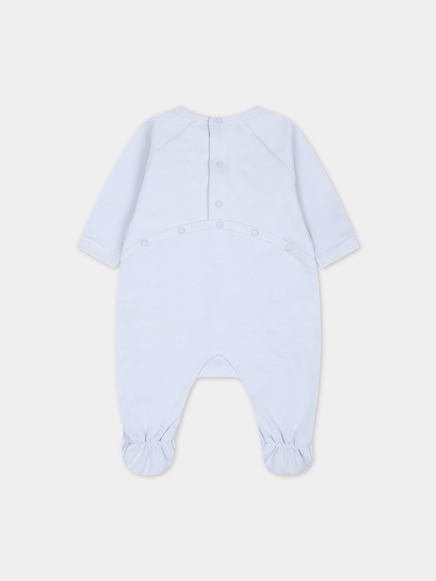 Set celeste per neonato con logo,Givenchy Kids,H98181 771